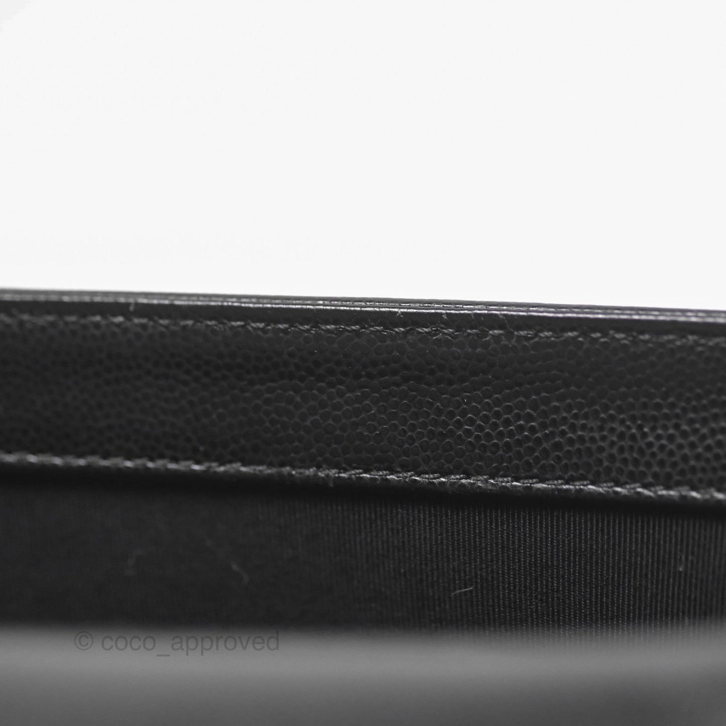 Chanel Medium Boy Quilted Black Caviar Ruthenium Hardware