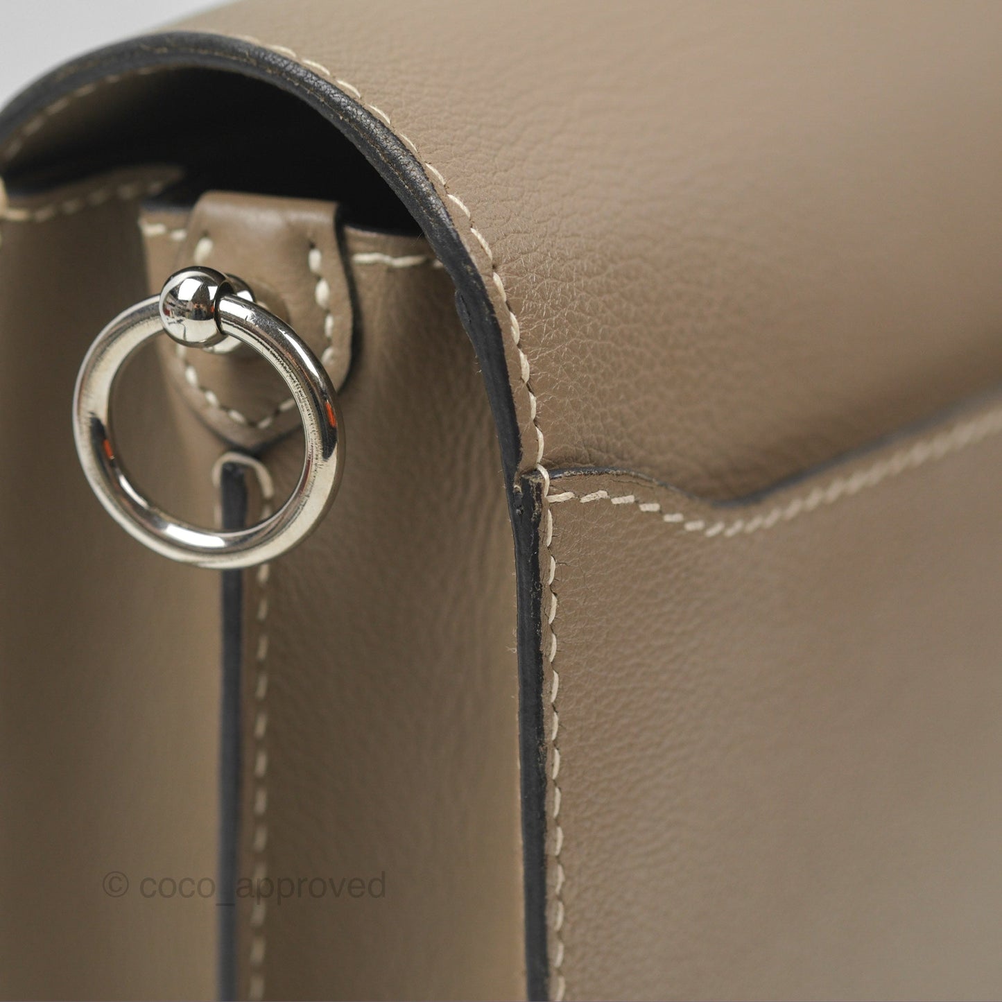 Hermès Roulis 23 Etoupe Evercolor Palladium Hardware