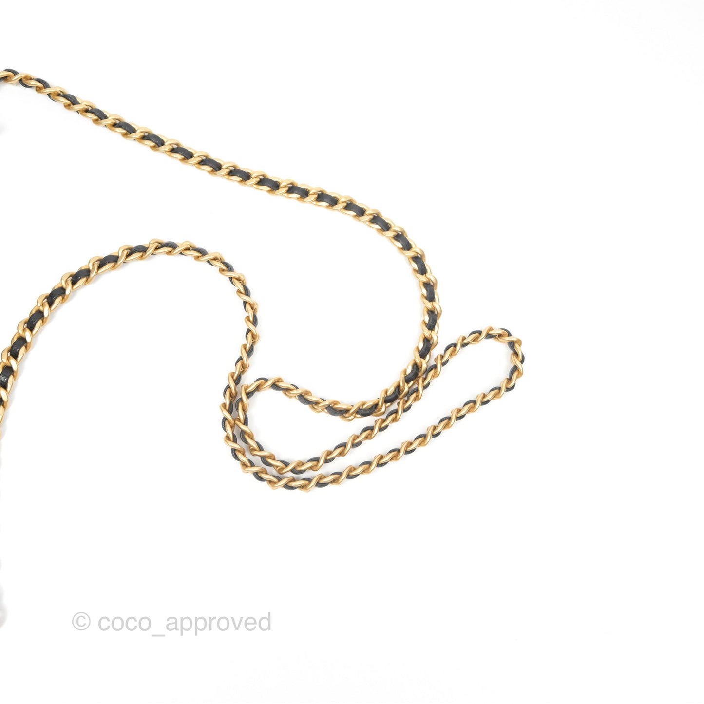 Chanel Chain Flap Bag Black Caviar Aged Gold Hardware 23A
