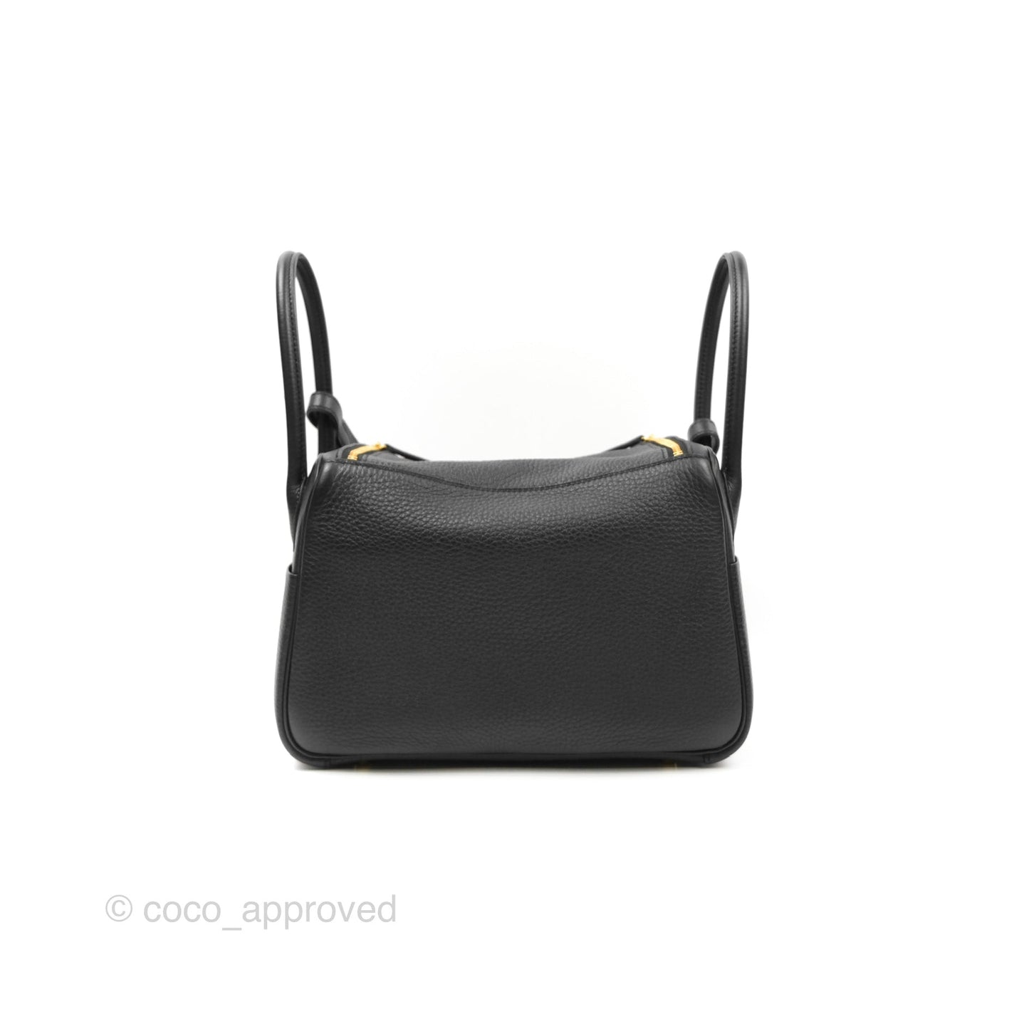 Hermès Lindy 26 Black Clemence Gold Hardware