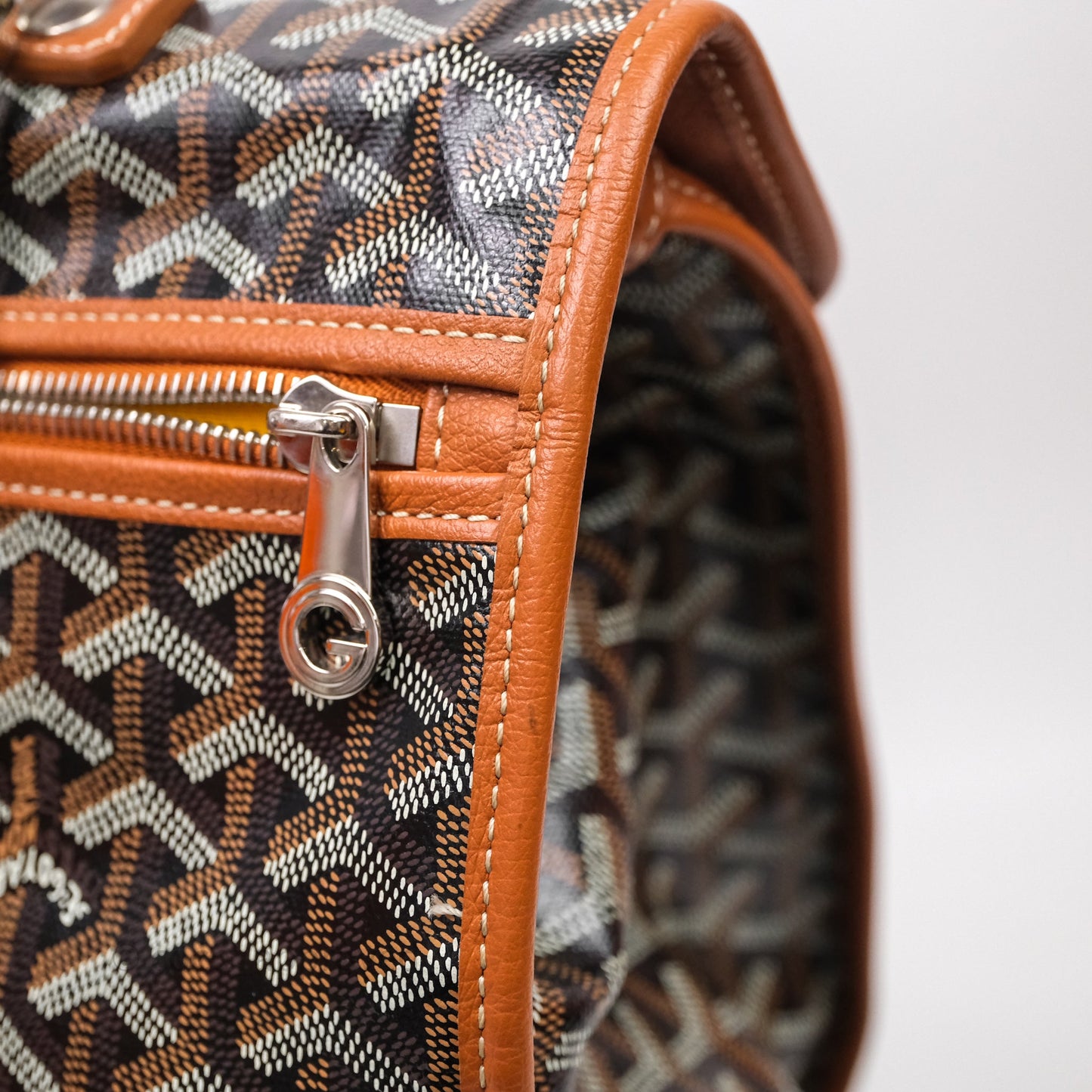 Goyard Saint Léger Backpack Black/ Tan