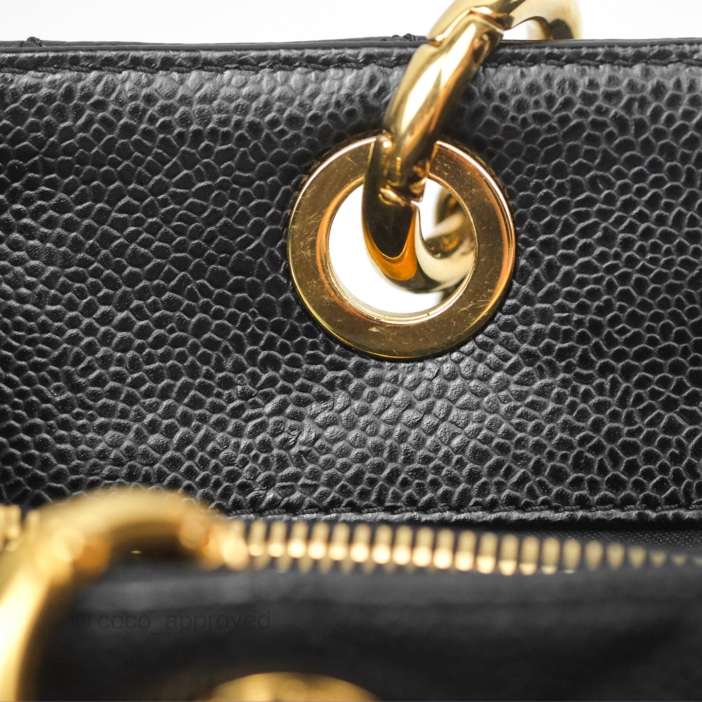 Chanel GST Black Caviar Gold Hardware