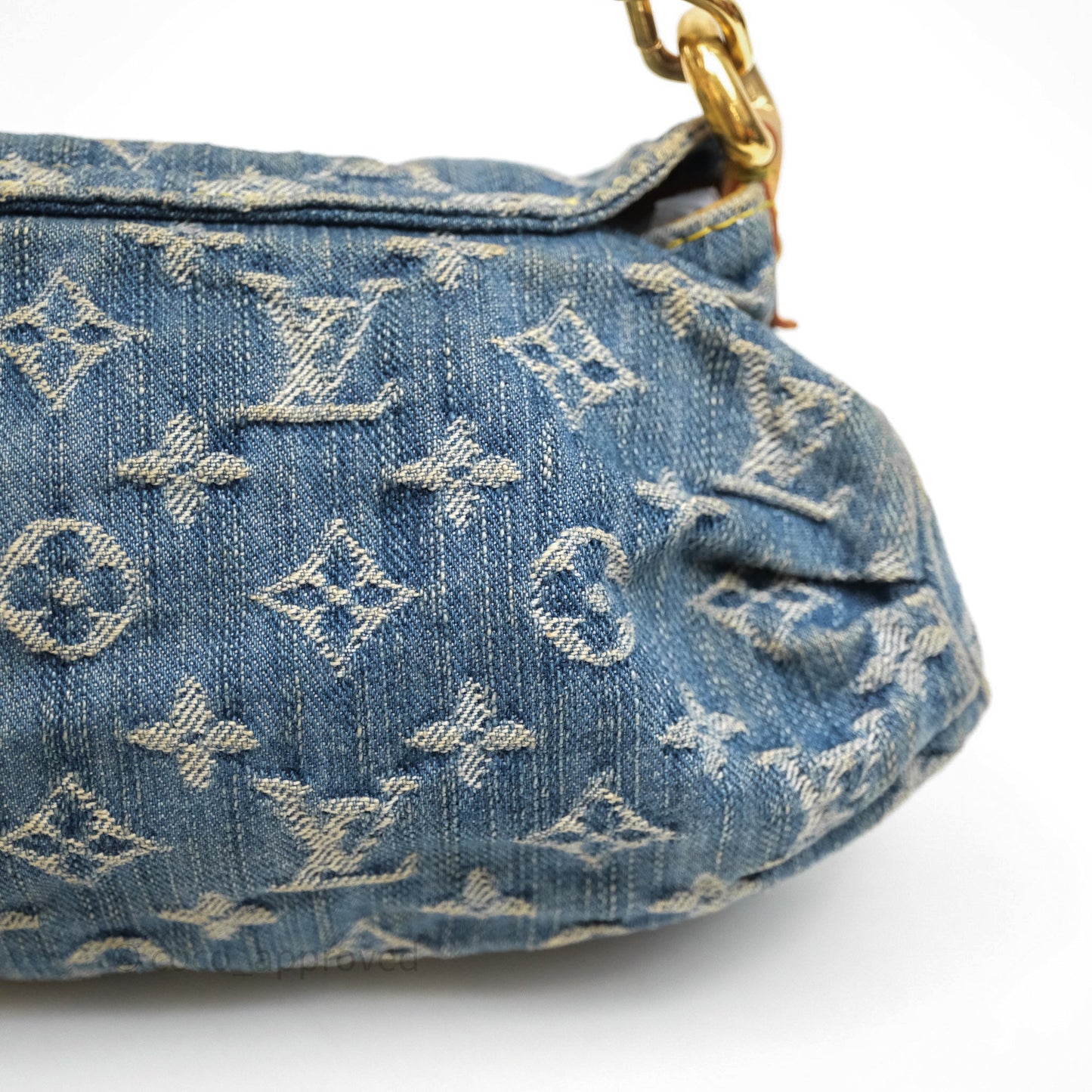 Louis Vuitton Mini Pleaty bag Denim Monogram Gold Hardware