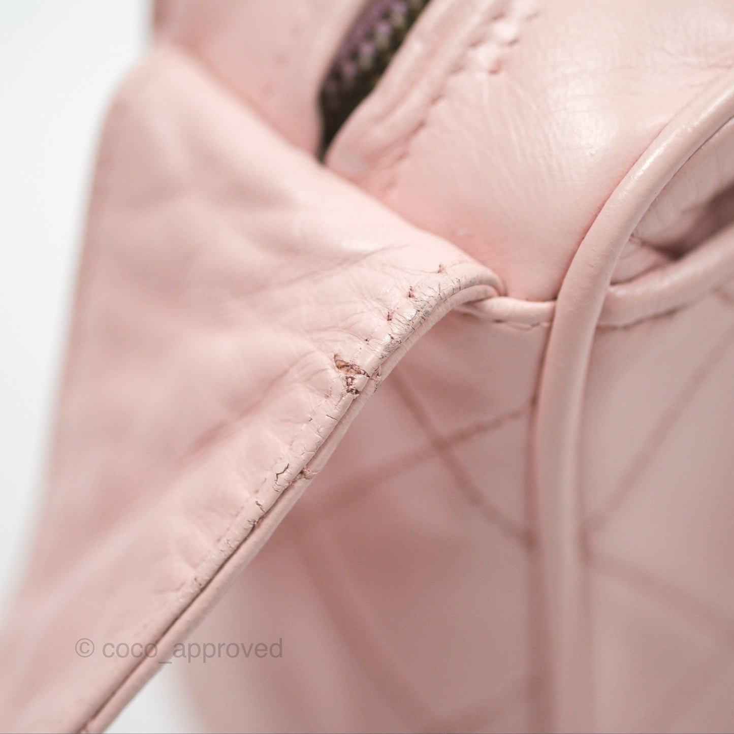Chanel Vintage Camera Bag Pink Lambskin Gold Hardware