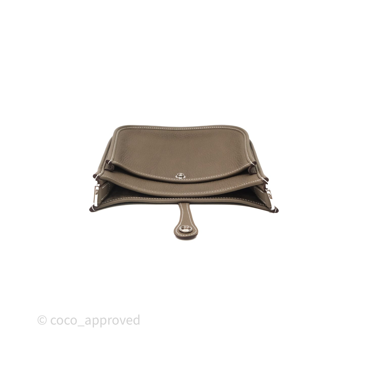 Hermès Evelyne 23 Etoupe 18 Clemence Palladium Hardware