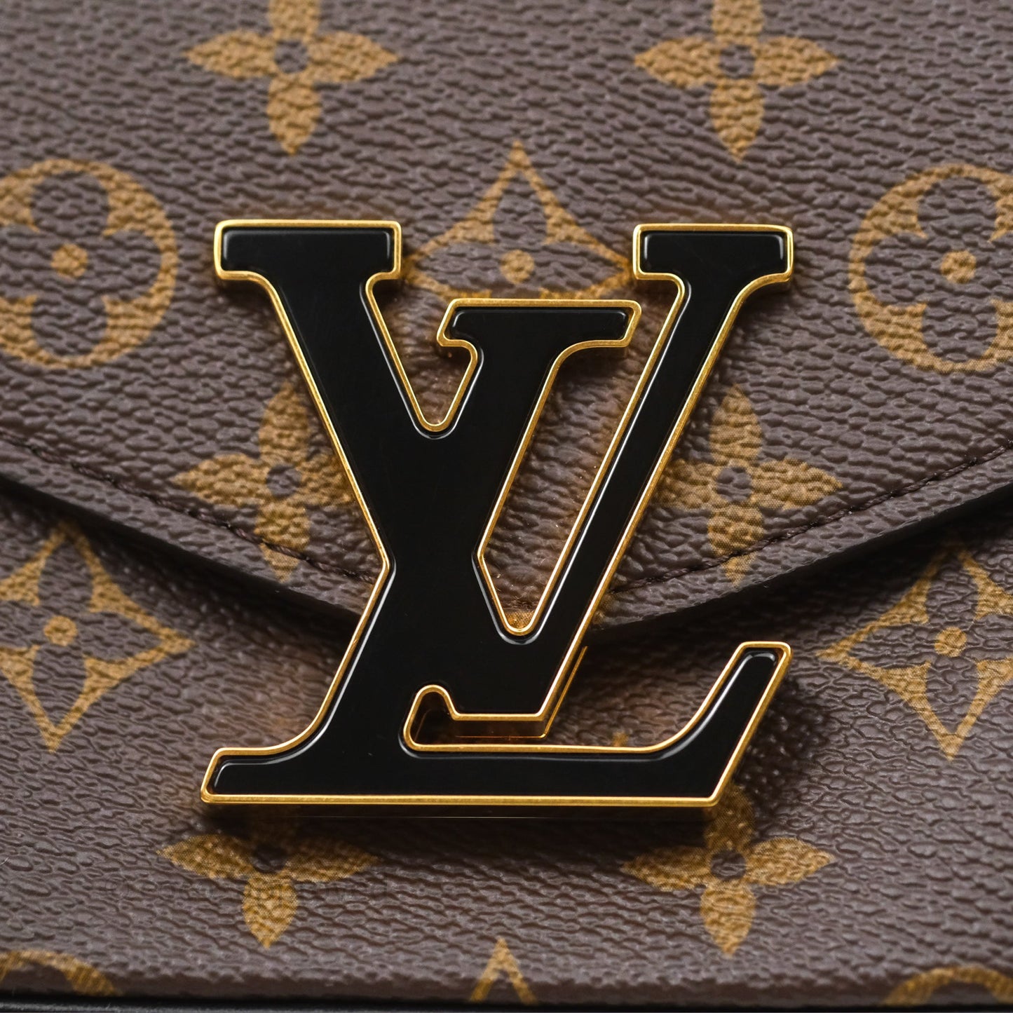 Louis Vuitton Passy Coated Canvas Monogram Gold Hardware