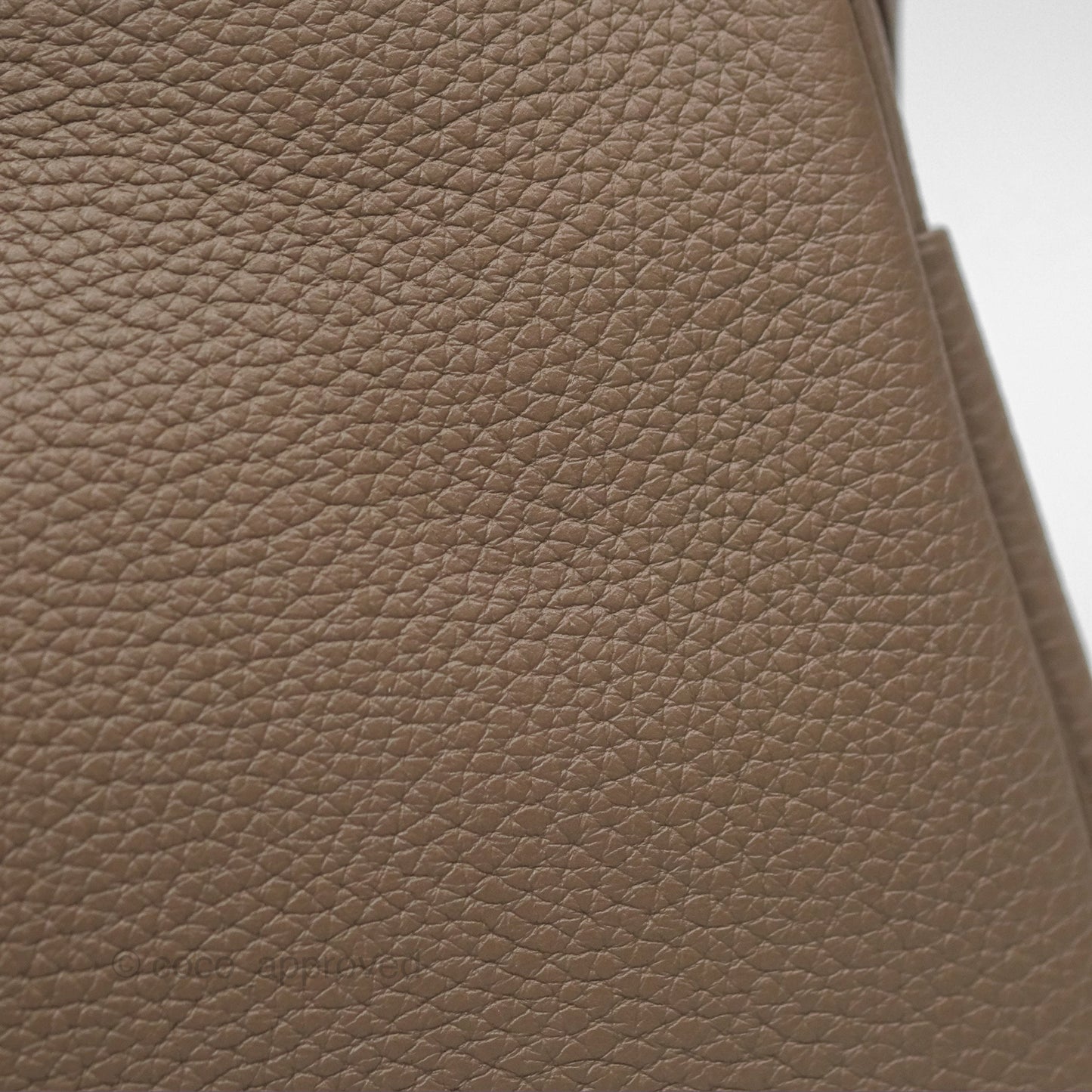 Hermès Lindy 26 Clemence Etoupe 18 Palladium Hardware