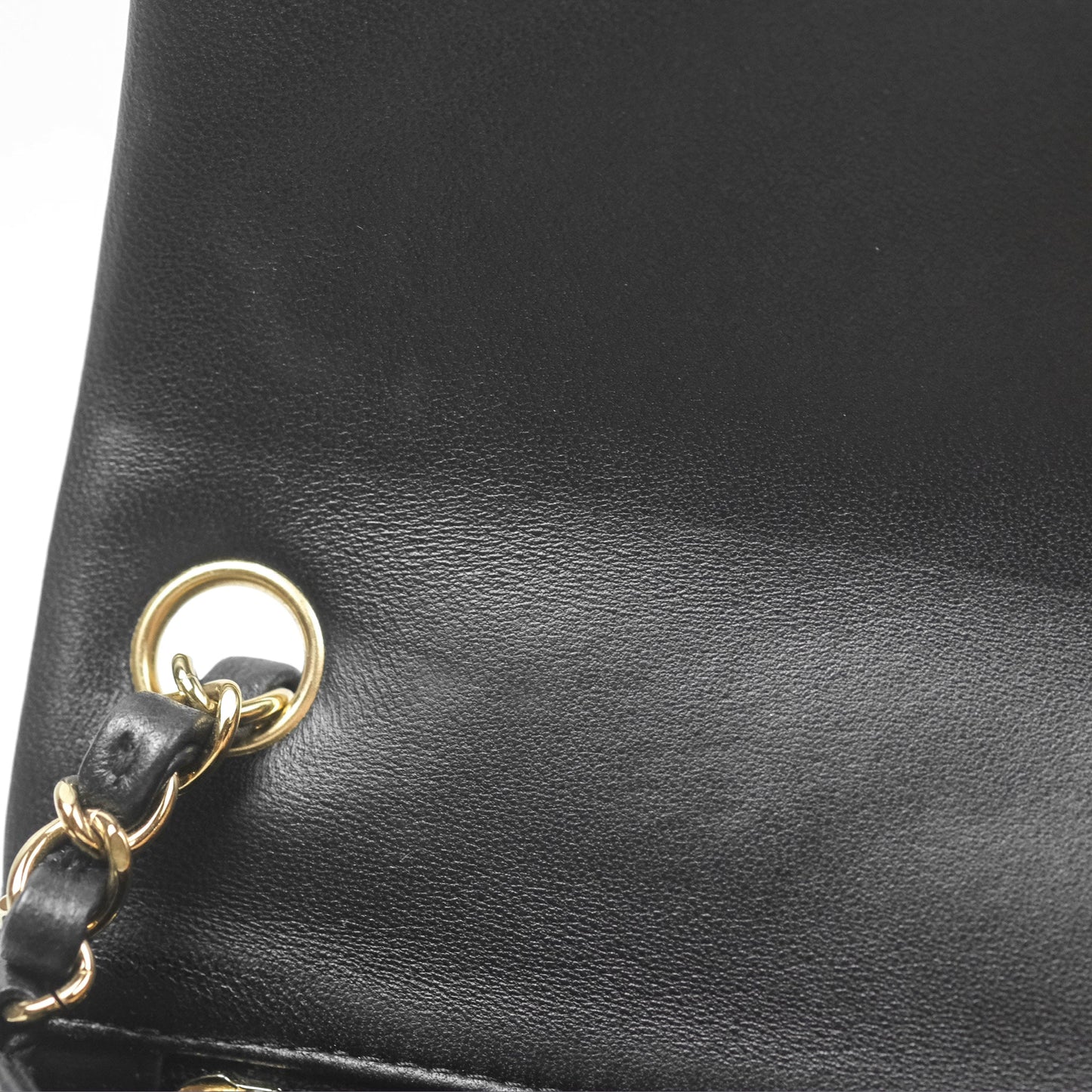 Chanel Mini Square Flap Bag Quilted Black Lambskin Gold Hardware