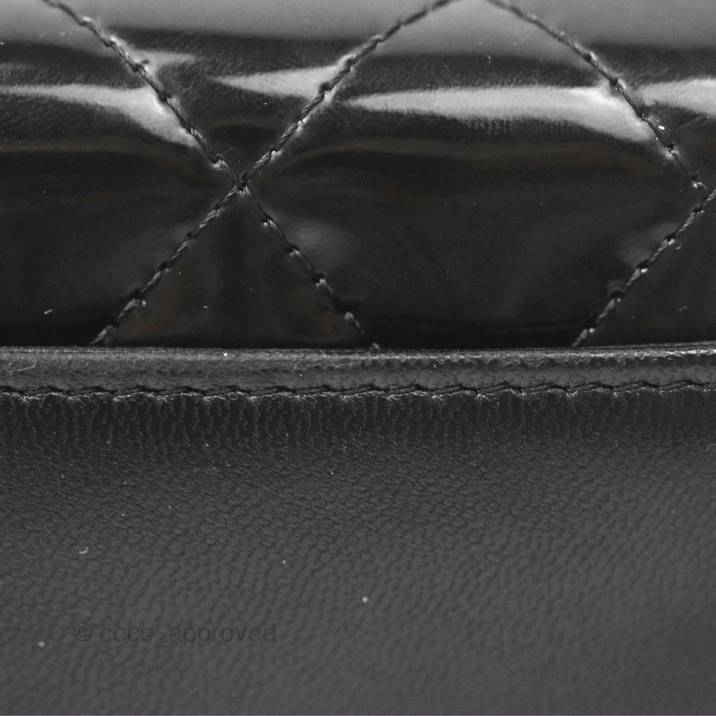 Chanel Wallet On Chain WOC Black Patent Lambskin Gold Hardware