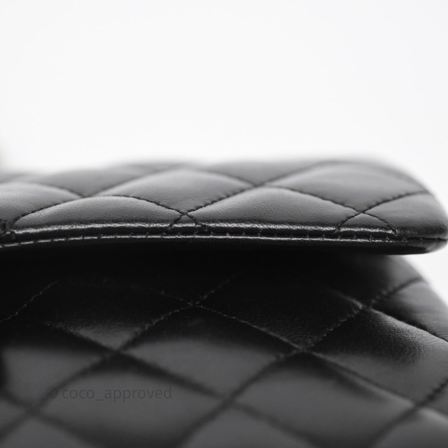 Chanel Small Classic Flap Quilted Black Lambskin Gold Hardware