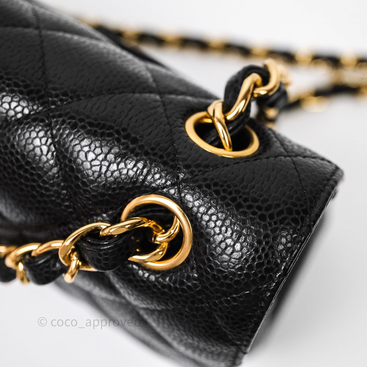 Chanel Jumbo Double Flap Black Caviar Gold Hardware⁣⁣