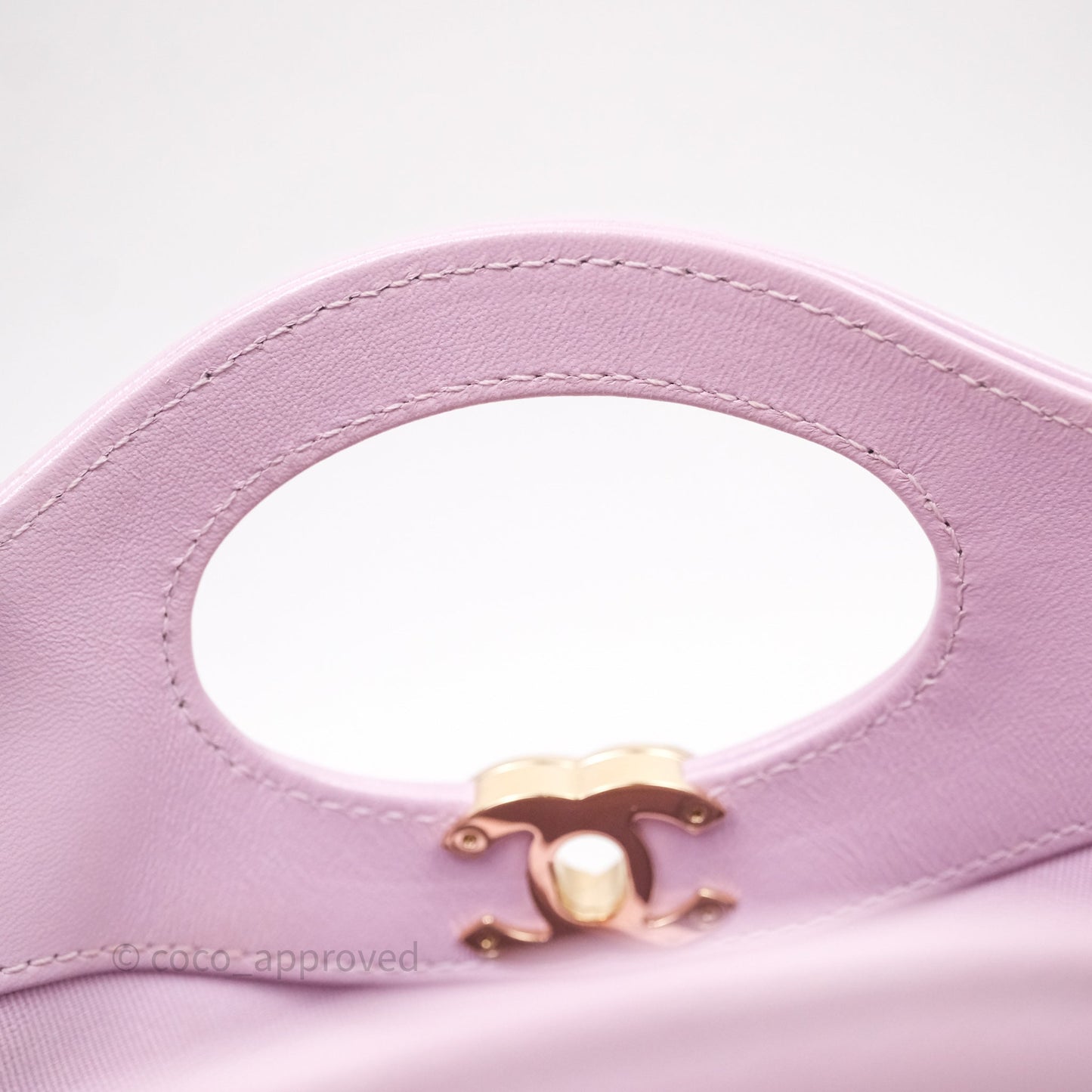 Chanel 31 Mini Lilac Shiny Lambskin Gold Hardware