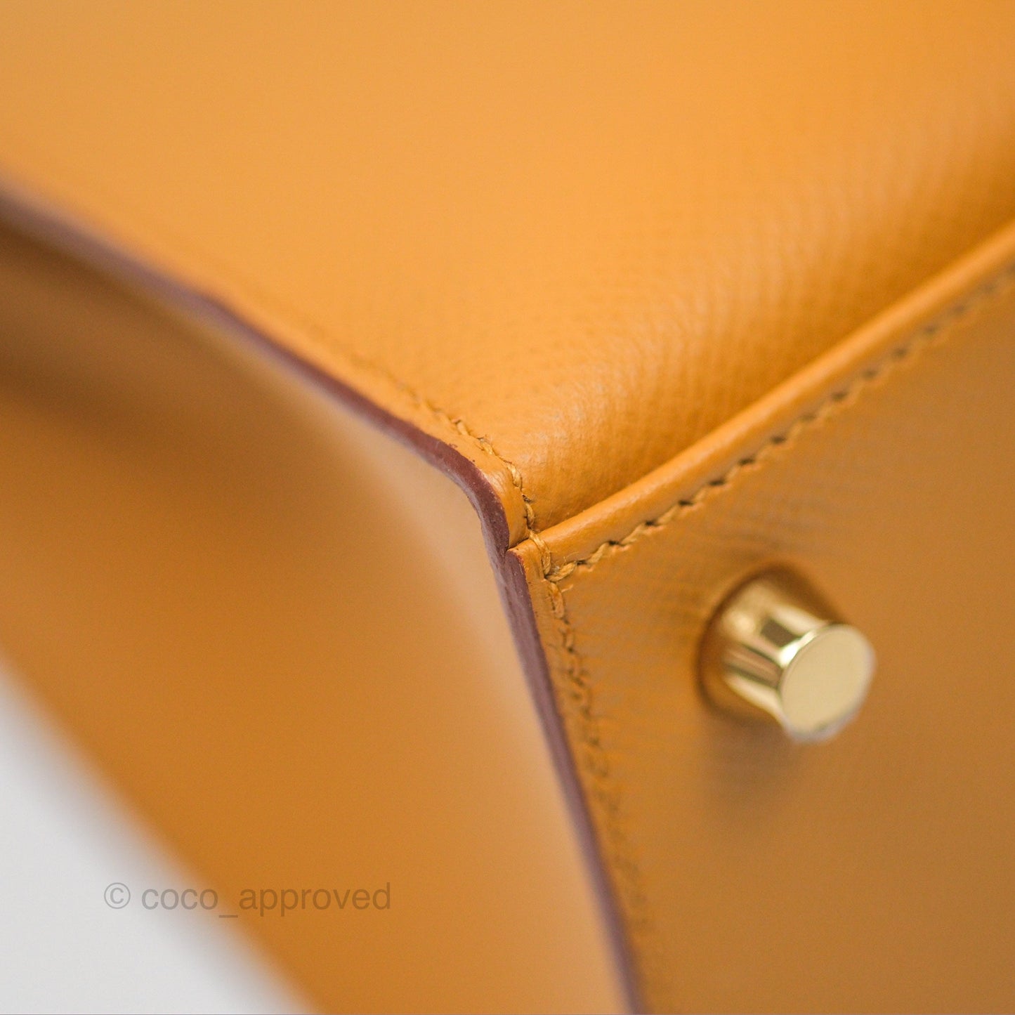 Hermès Sellier Kelly 25 Sesame 2S Epsom Gold Hardware