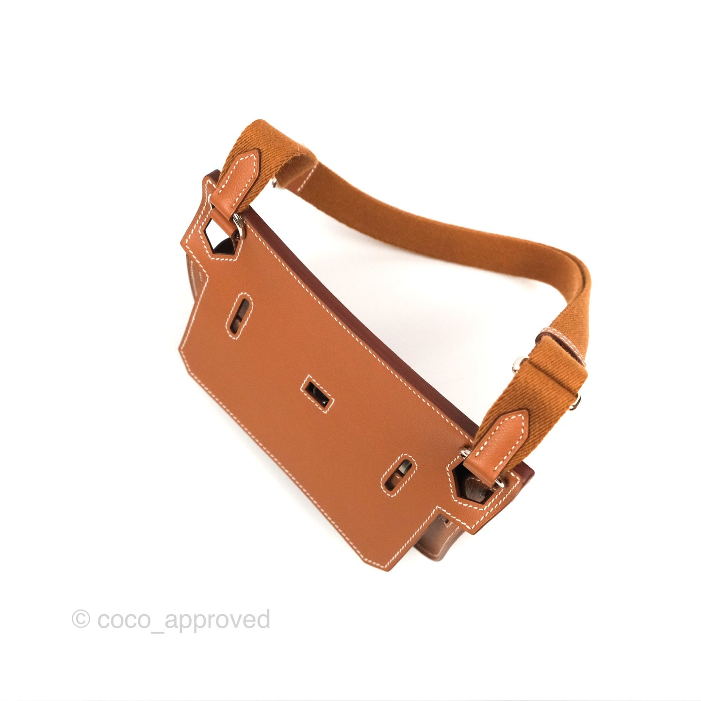 Hermès Mini Jypsiere Gold Evercolor Palladium Hardware