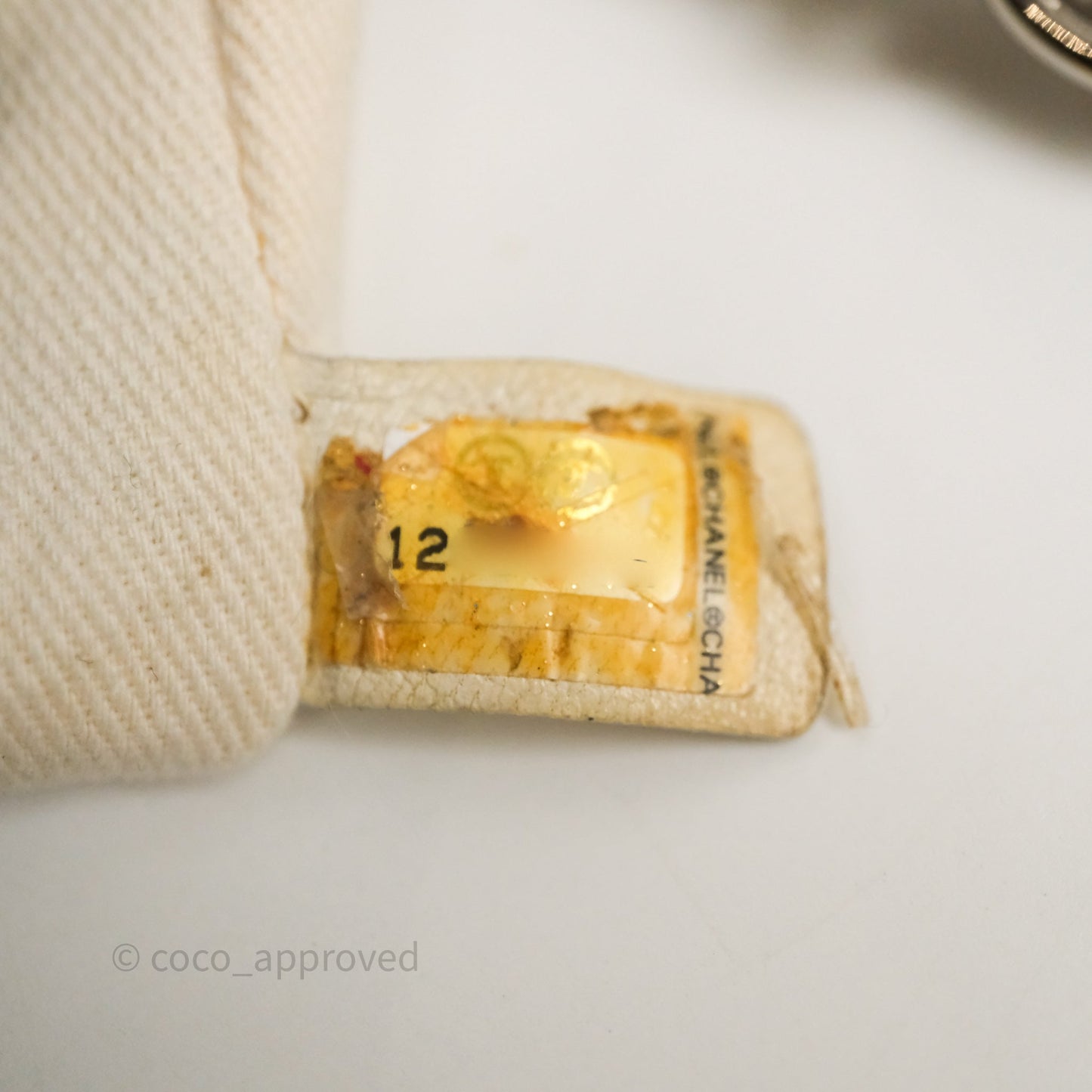 Chanel Vertical GST White Caviar Silver Hardware