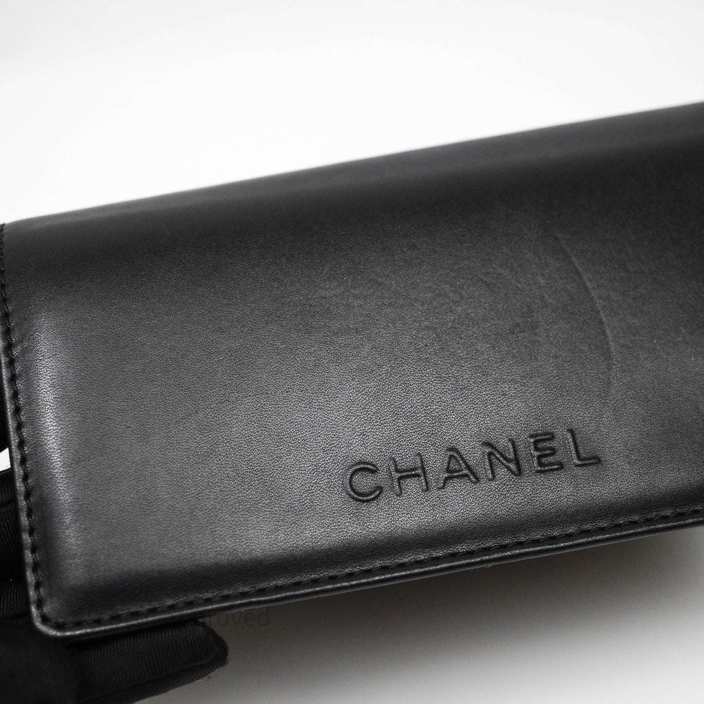 Chanel CC Chain-Link Square Sunglasses Black