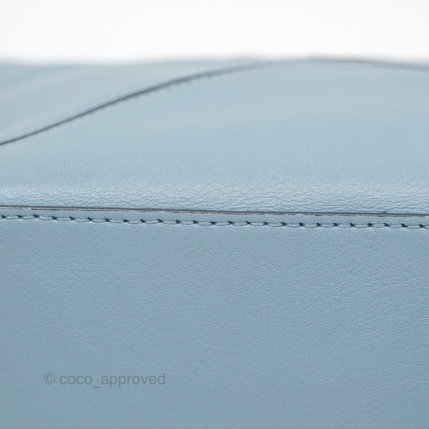Loewe Small Puzzle Bag Stone Blue Calfskin