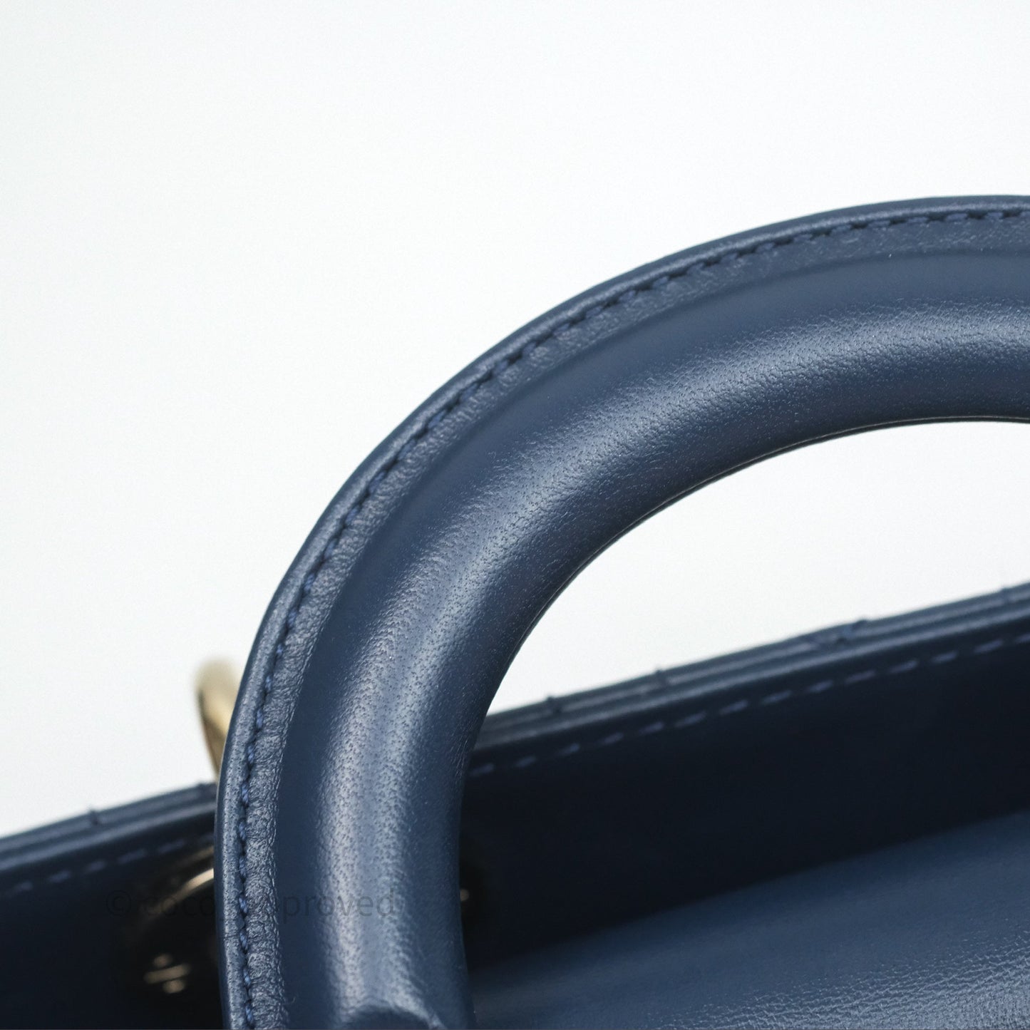 Christian Dior Medium Lady D-Joy Bag Deep Ocean Blue Cannage Lambskin