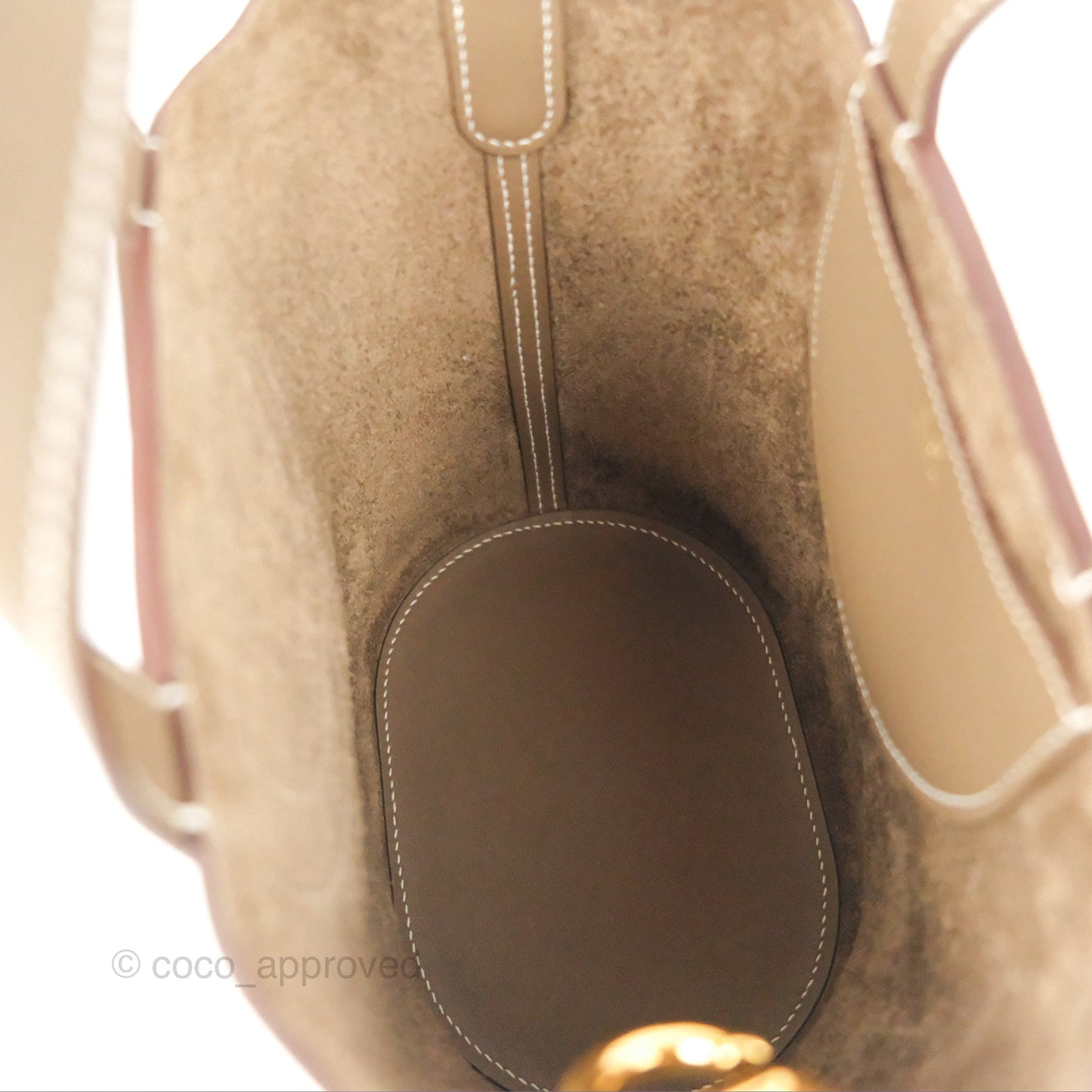 Hermes In-The-Loop 18 Etoupe Clemence Gold Hardware