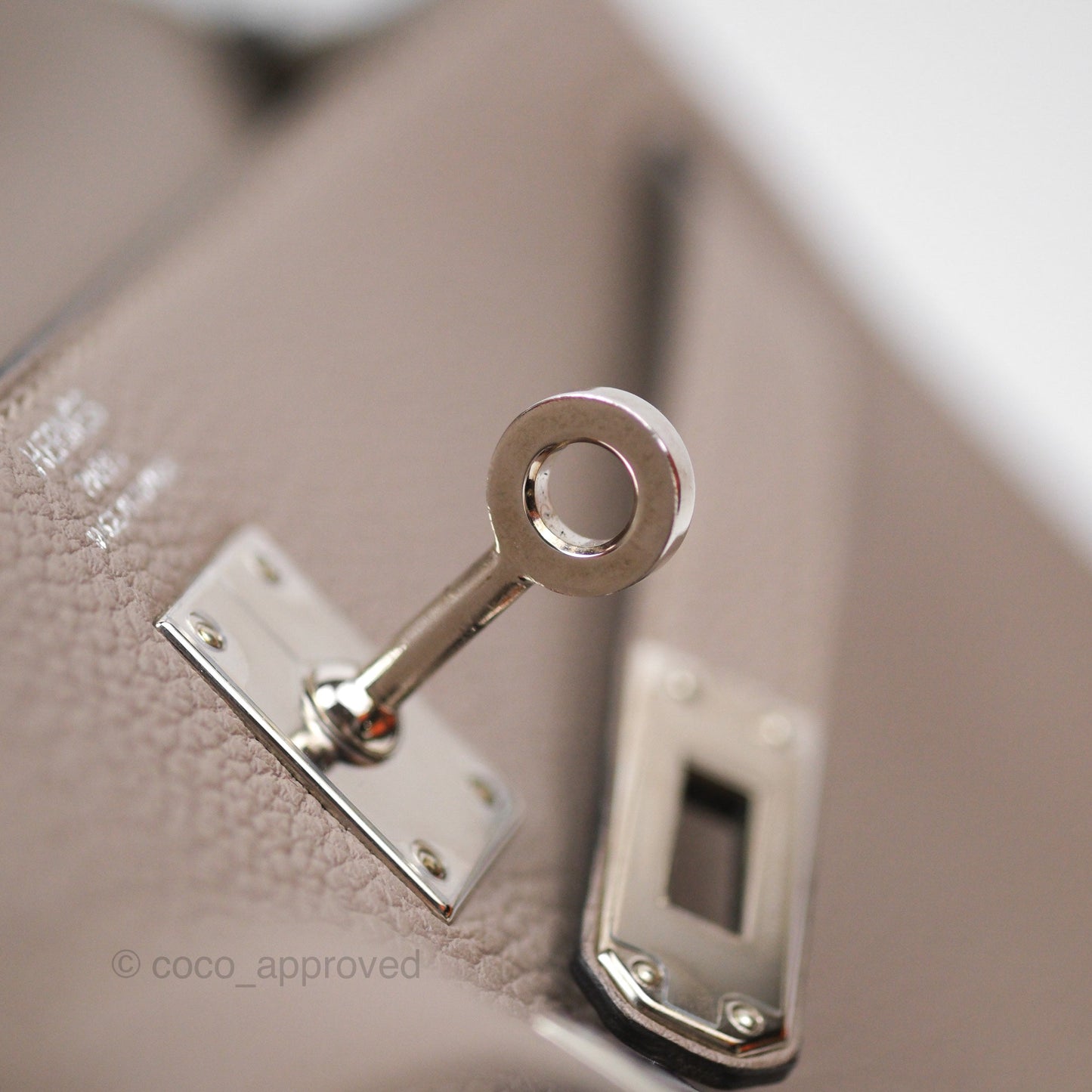 Hermès Retourne Kelly 25 Gris Asphalte M8 Togo Palladium Hardware