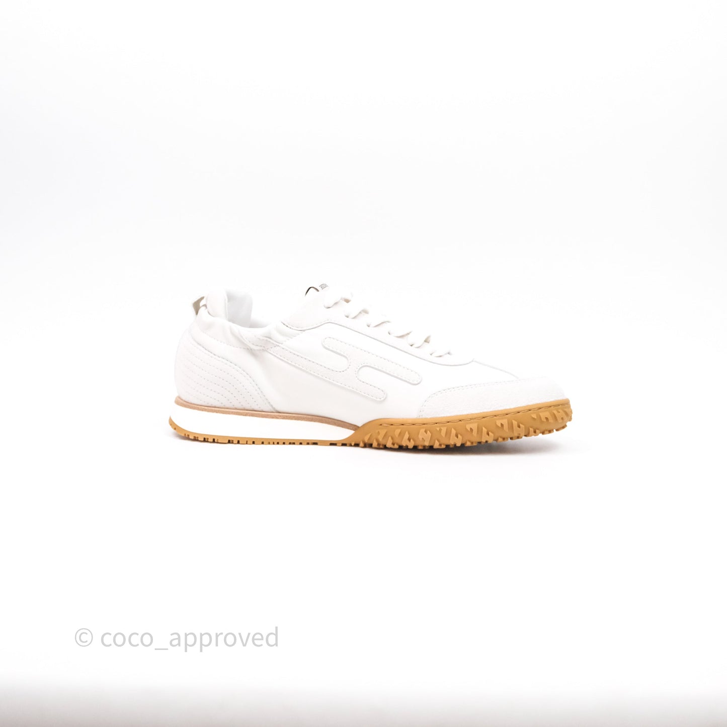 Hermès Sneaker Femme Jet Nappa/ Chevre Velours Blanc Size 37