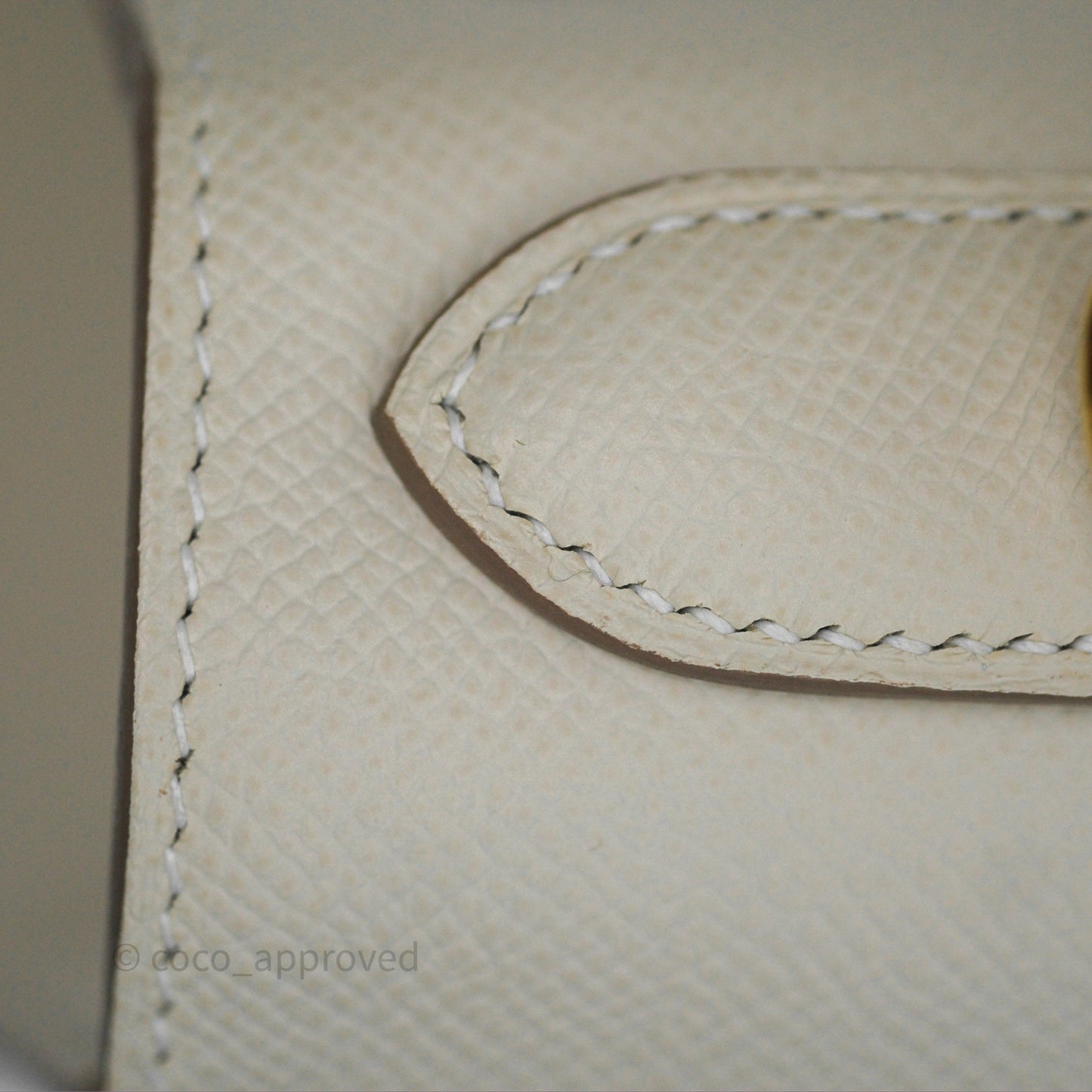 Hermès Kelly 28 Sellier Craie 10 Epsom Gold Hardware