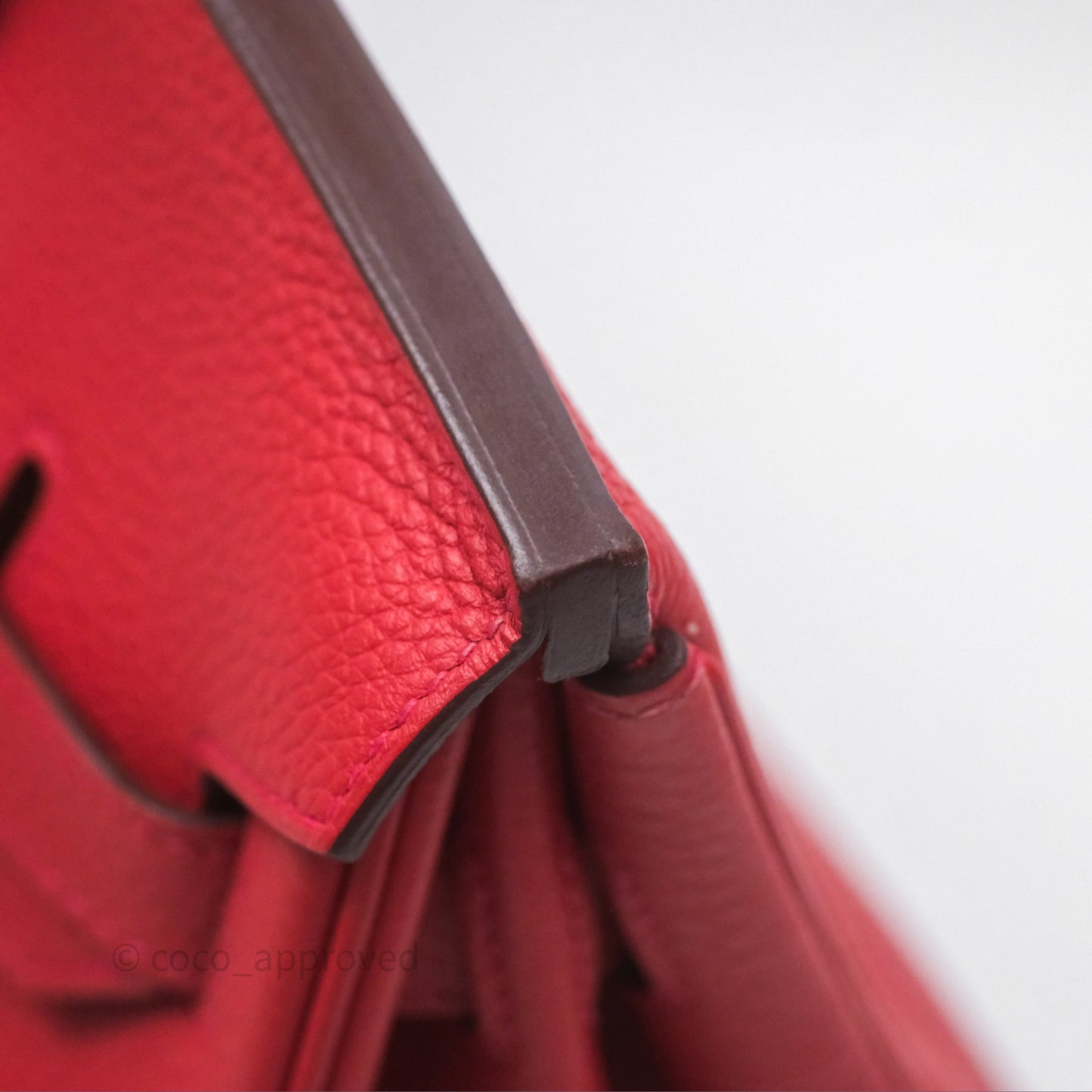 Hermès Birkin 30 Retourne Geranium D5 Togo Gold Hardware