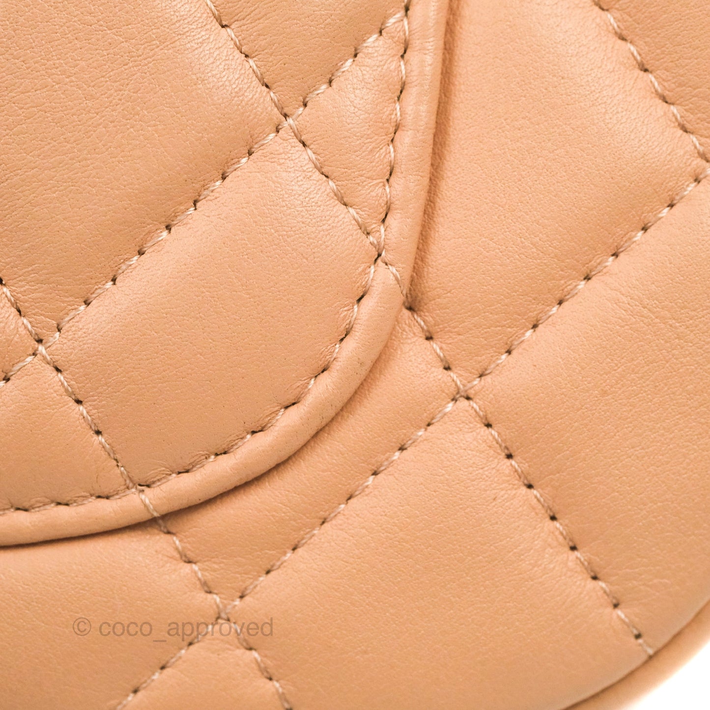 Chanel Clutch with Chain Beige Pink Calfskin Aged Gold Hardware