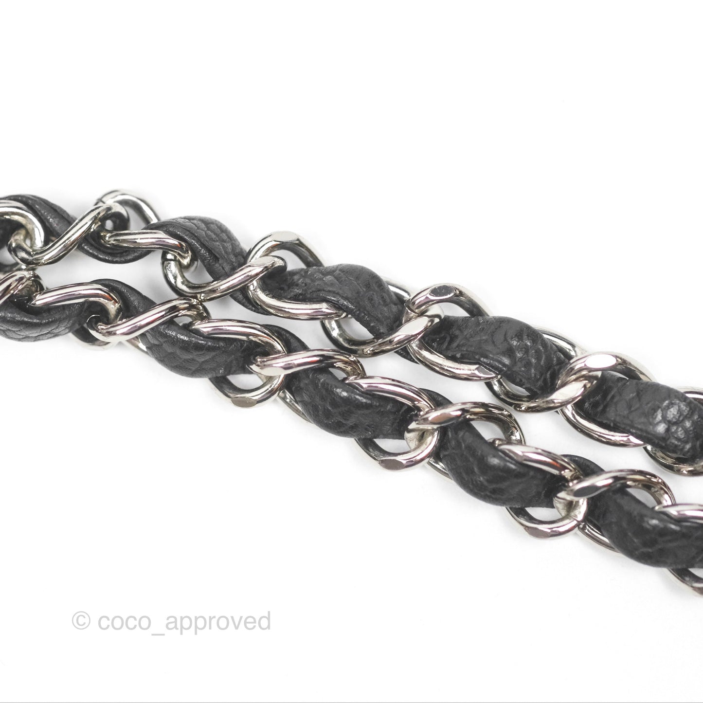 Chanel Classic M/L Medium Flap Quilted Black Caviar Silver Hardware