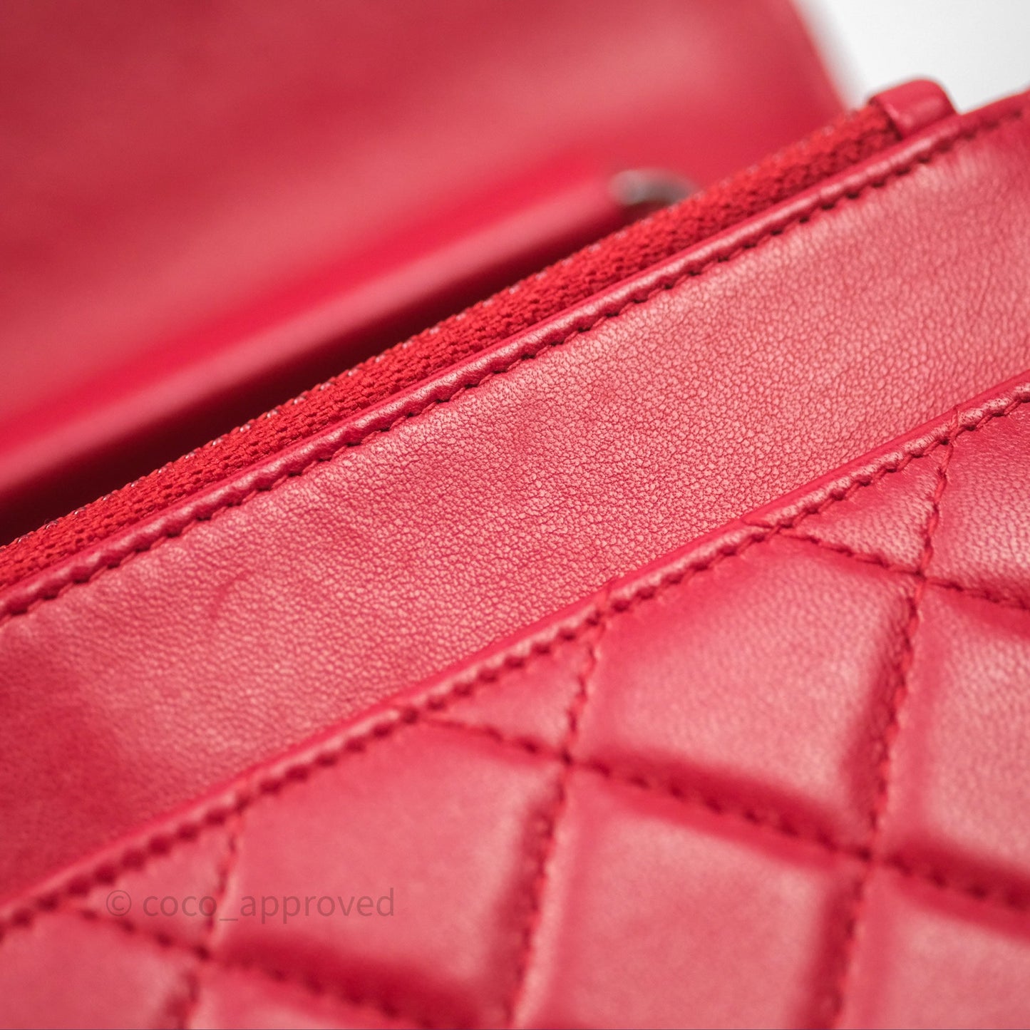 Chanel Boy Wallet on Chain WOC Red Lambskin Ruthenium Hardware