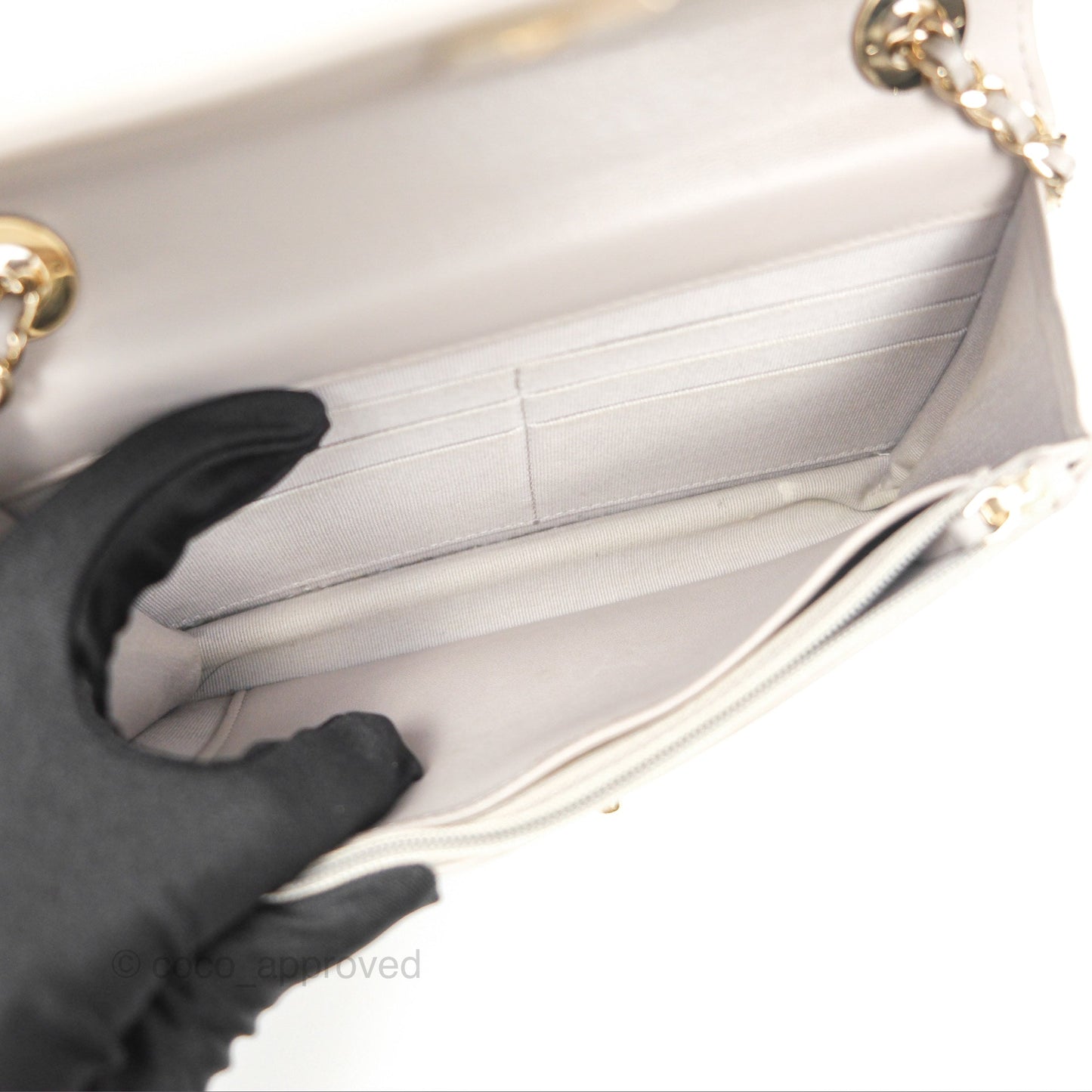 Chanel Trendy CC WOC Quilted Grey Lambskin Gold Hardware