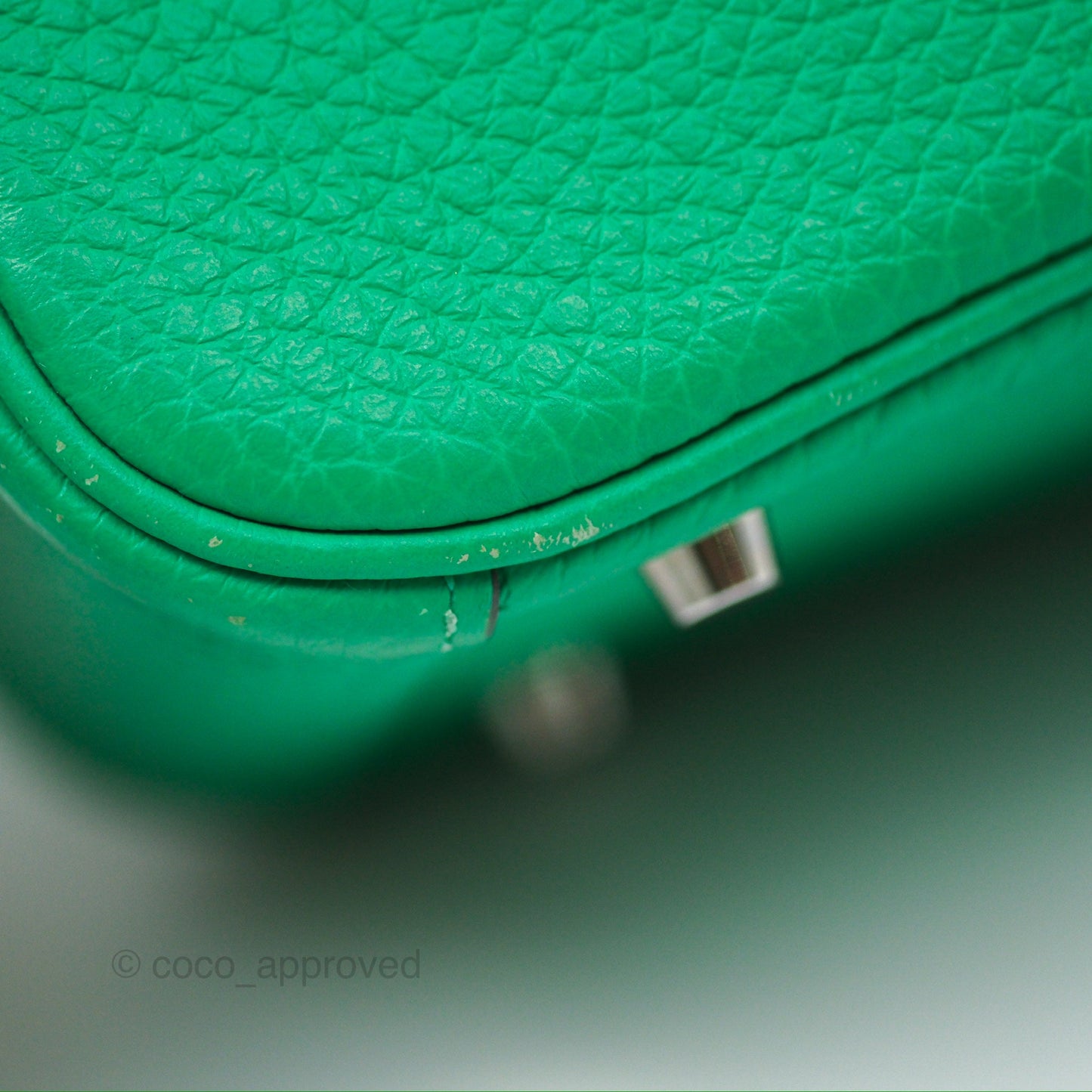 Hermès Mini Lindy 20 Menthe 6W Clemence Palladium Hardware