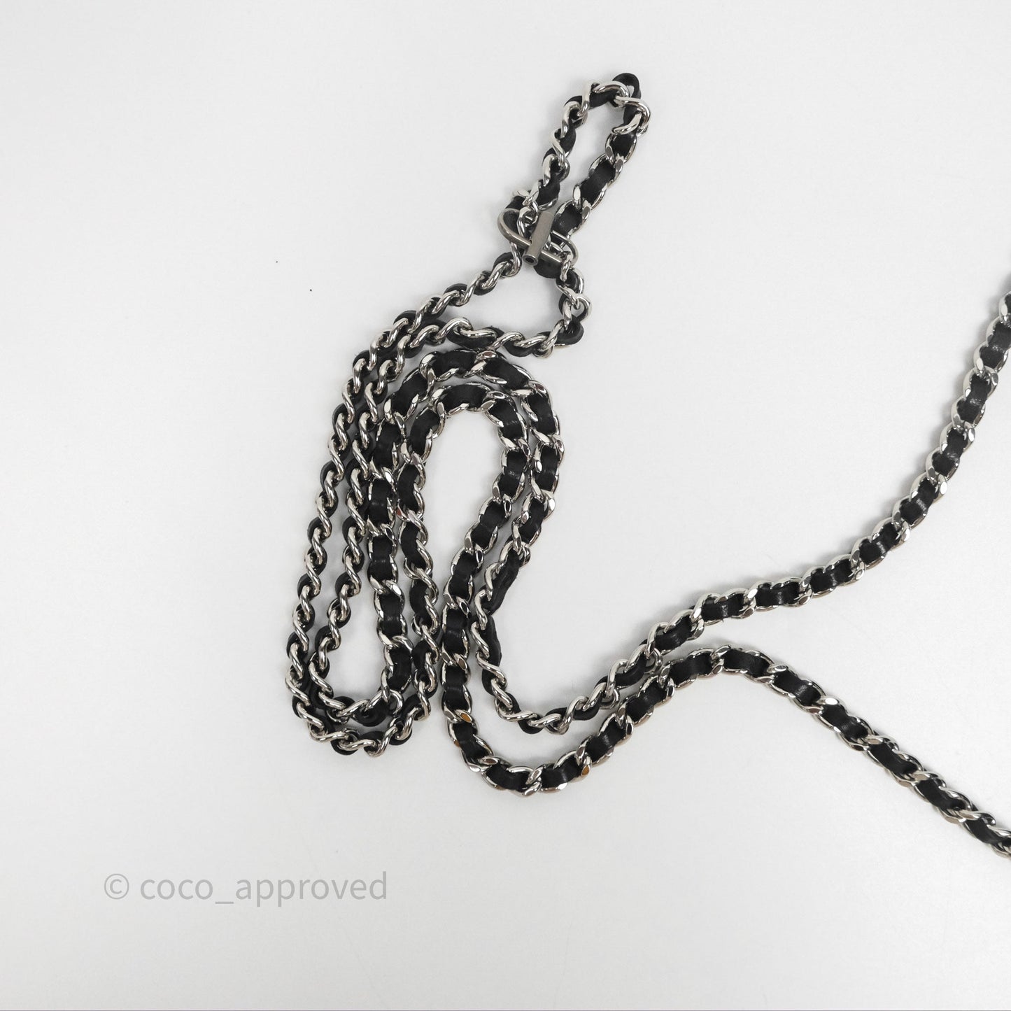 Chanel Quilted WOC Black Lambskin Silver Hardware