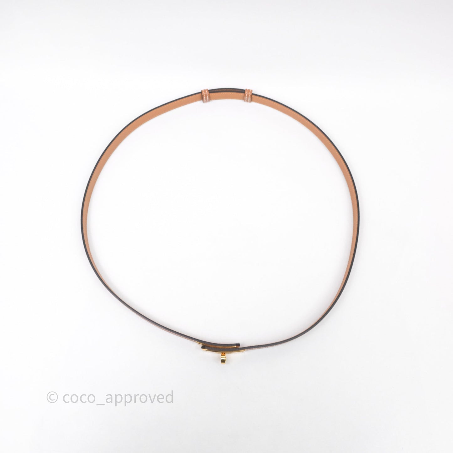 Hermès Kelly Buckle Belt Gold Epsom Gold Hardware