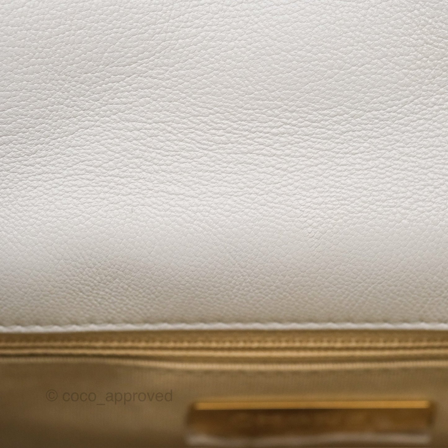 Chanel 19 Small Pearly White Mixed Hardware