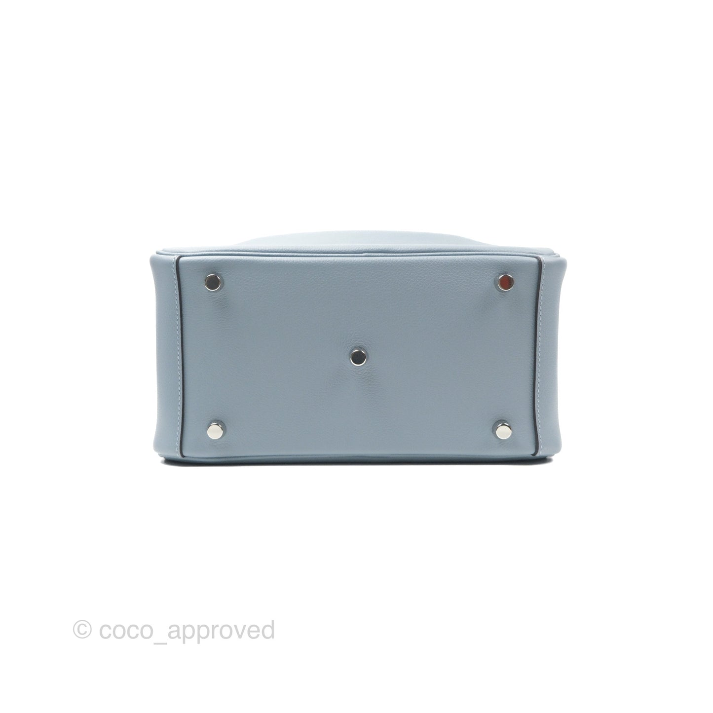 Hermès Lindy 26 Blue Lin Evercolor Palladium Hardware
