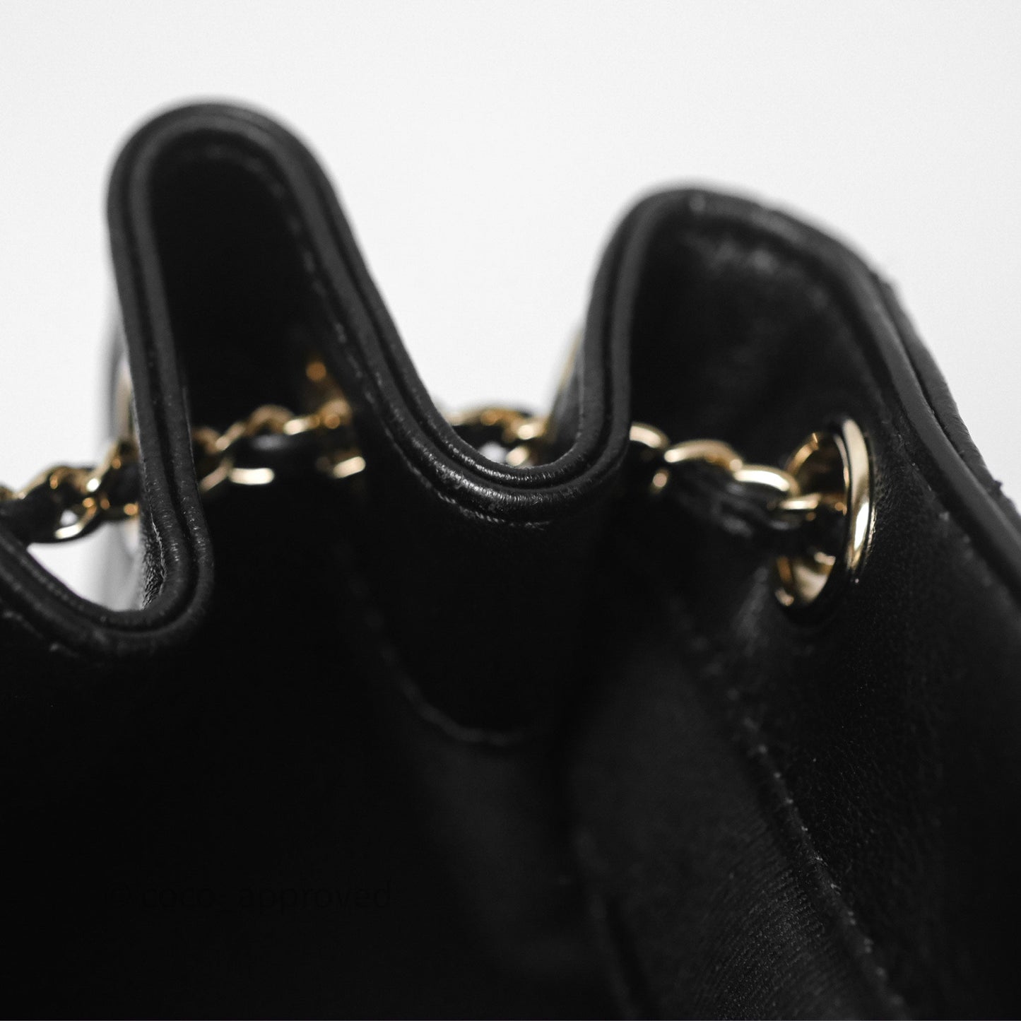 Chanel Small Duma Drawstring Backpack Black Lambskin Gold Hardware