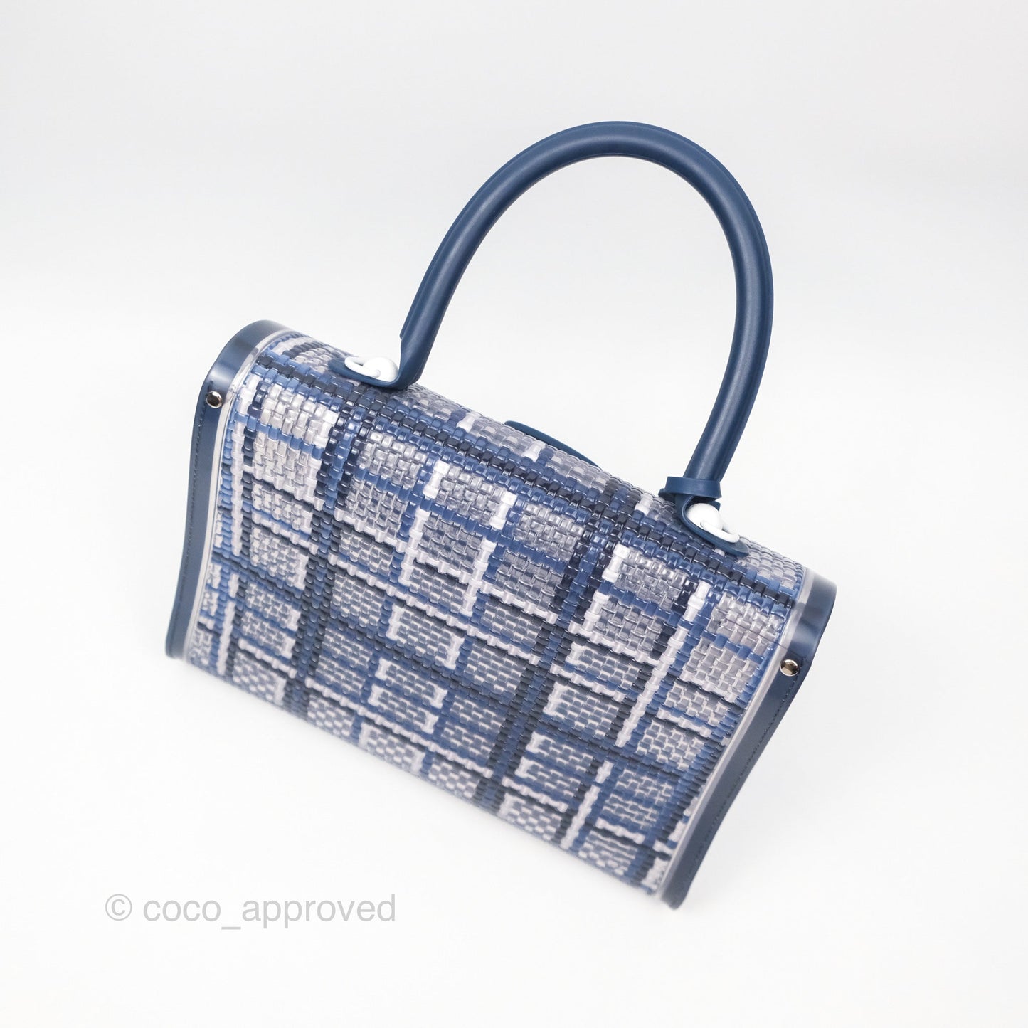 Delvaux Brillant MM Bag PVC Navy