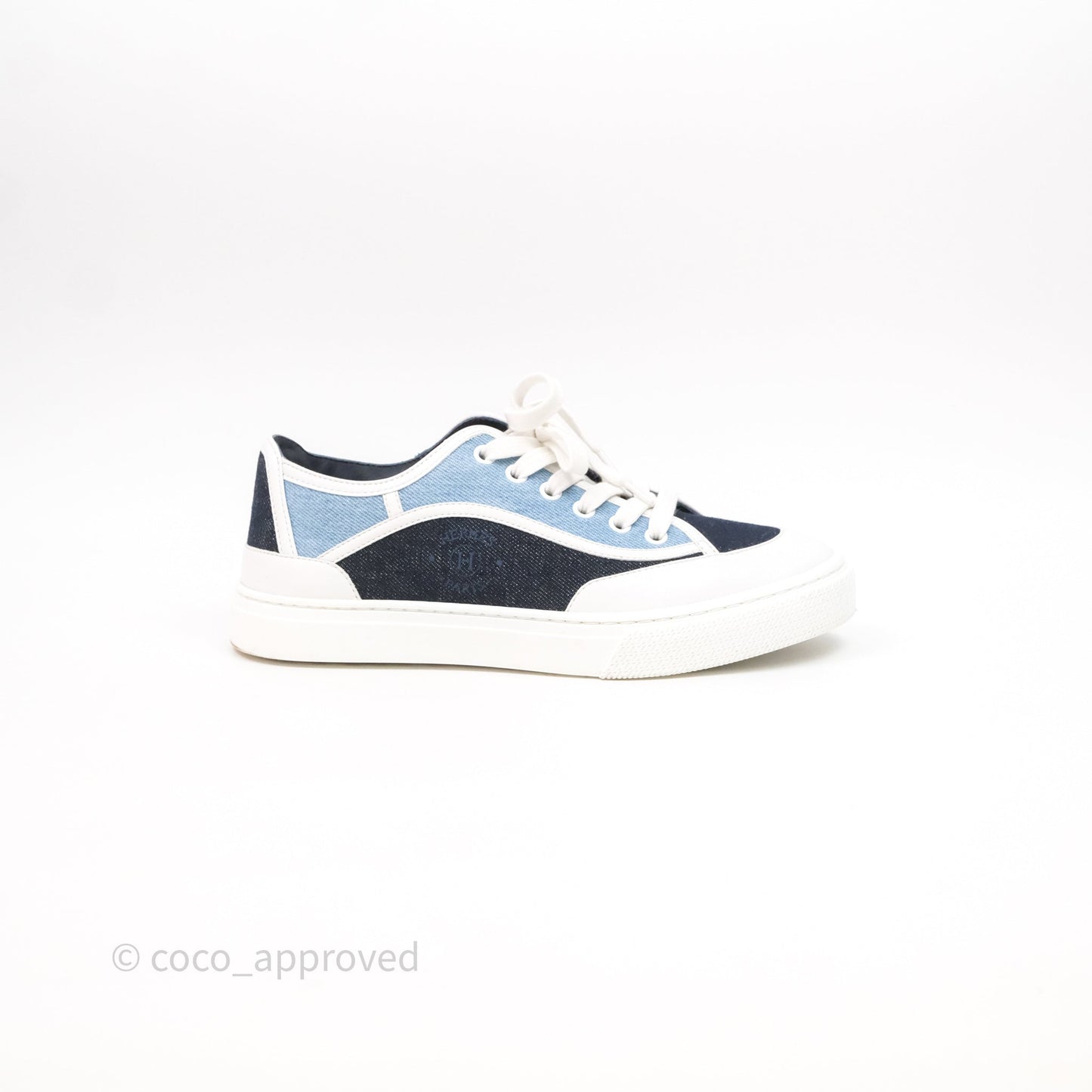 Hermès Denim Sneakers Size 37.5