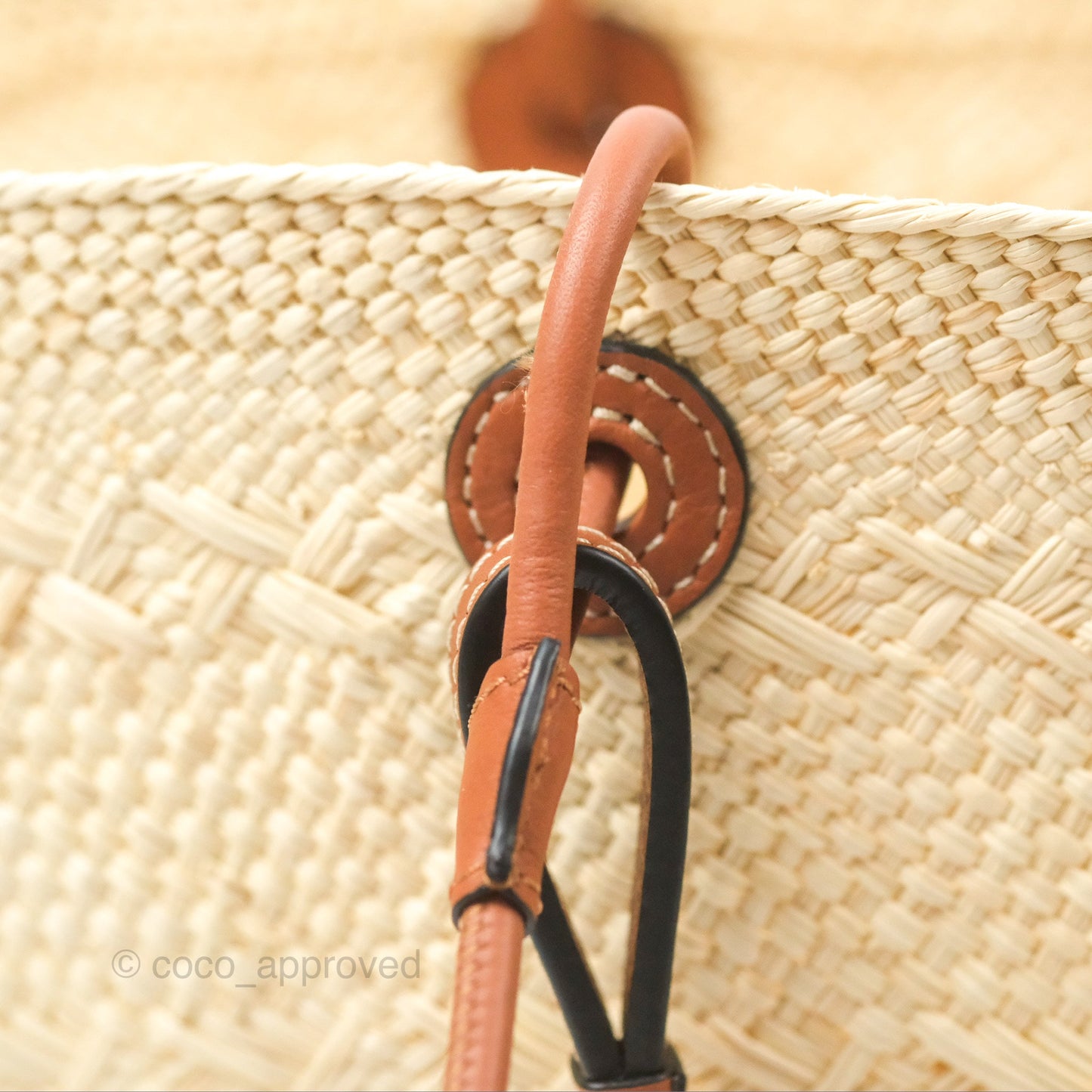 Loewe x Paula’s Ibiza Woven Anagram Basket Bag Natural/Tan