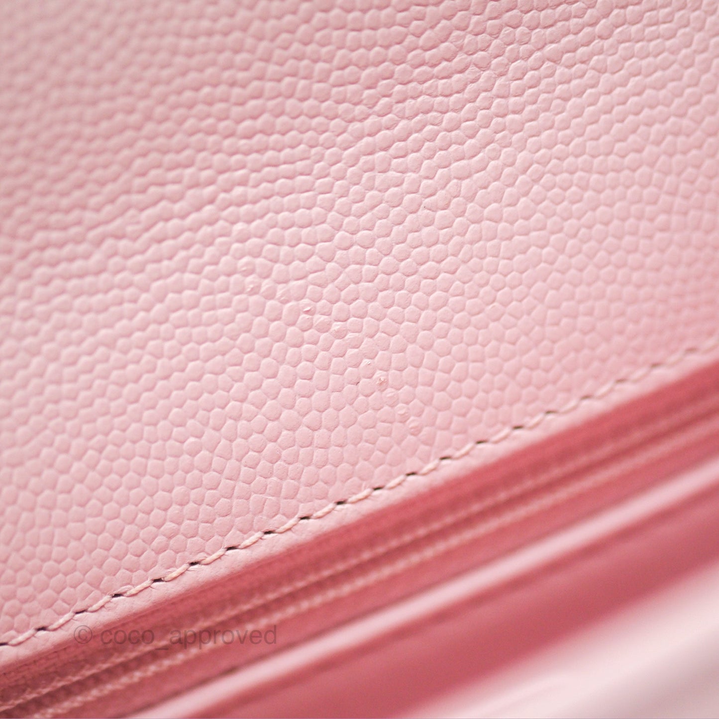 Chanel Small Coco Handle Light Pink Caviar Gold Hardware