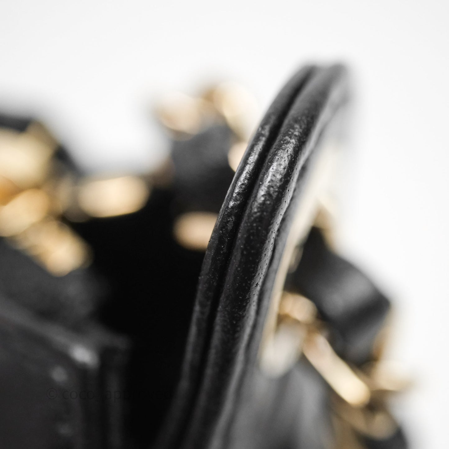 Chanel Camera Bag Black Lambskin Gold Hardware 25C
