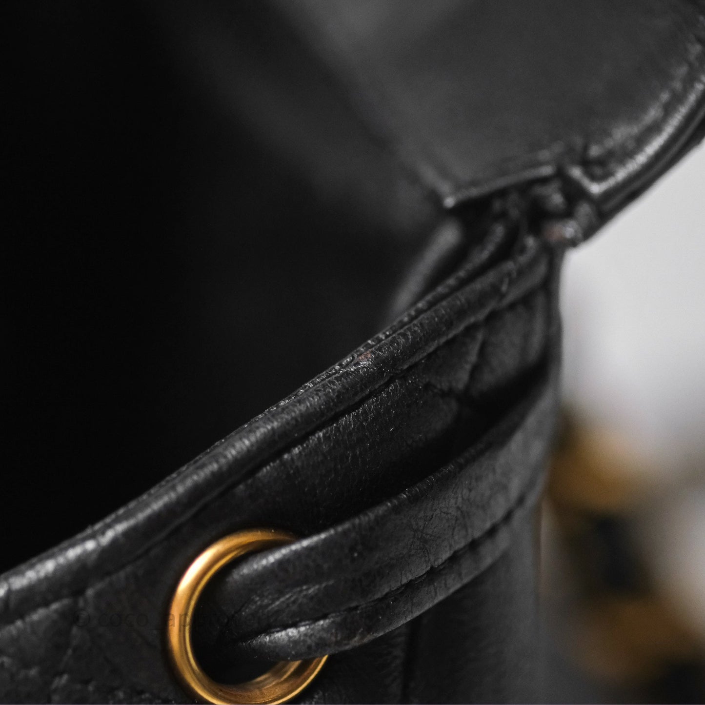 Chanel Vintage CC Duma Backpack Black Lambskin 24K Gold Hardware