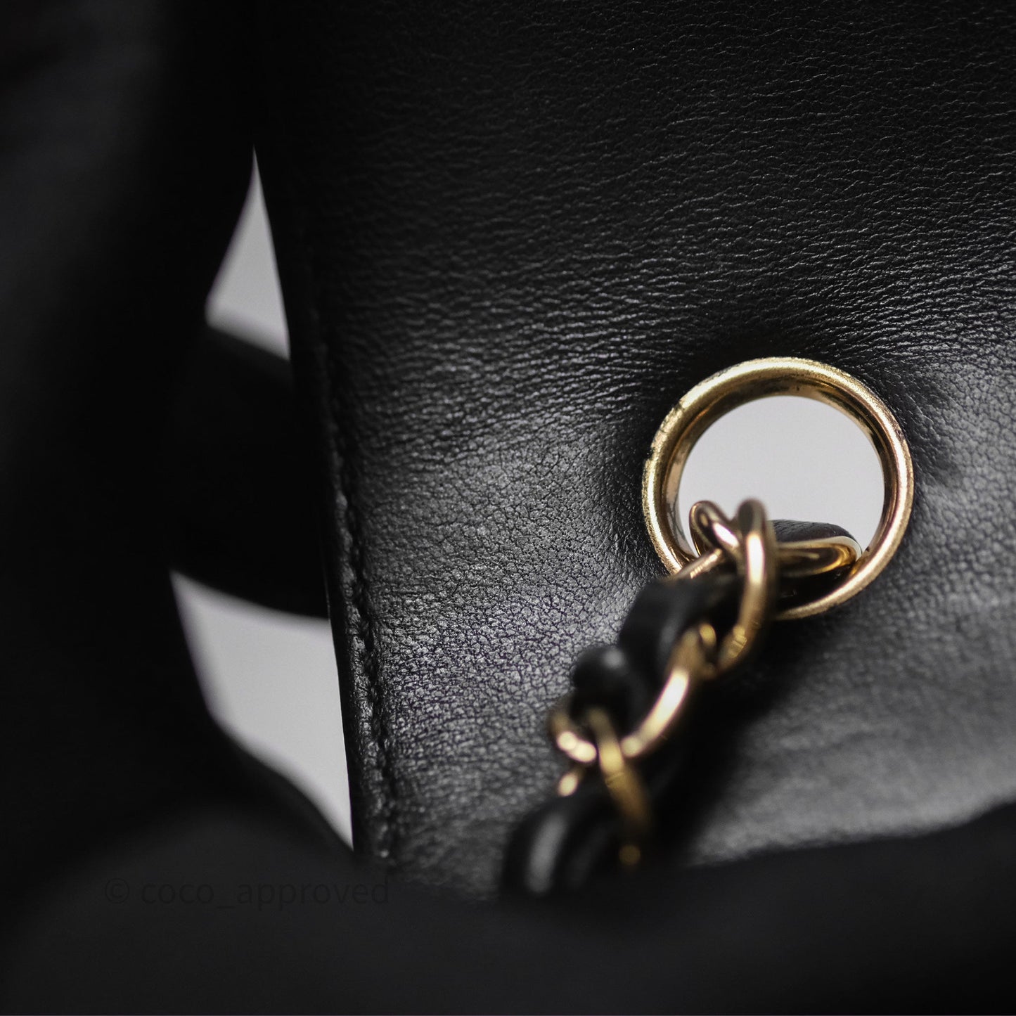 Chanel Mini Rectangular Chevron Black Lambskin Gold Hardware