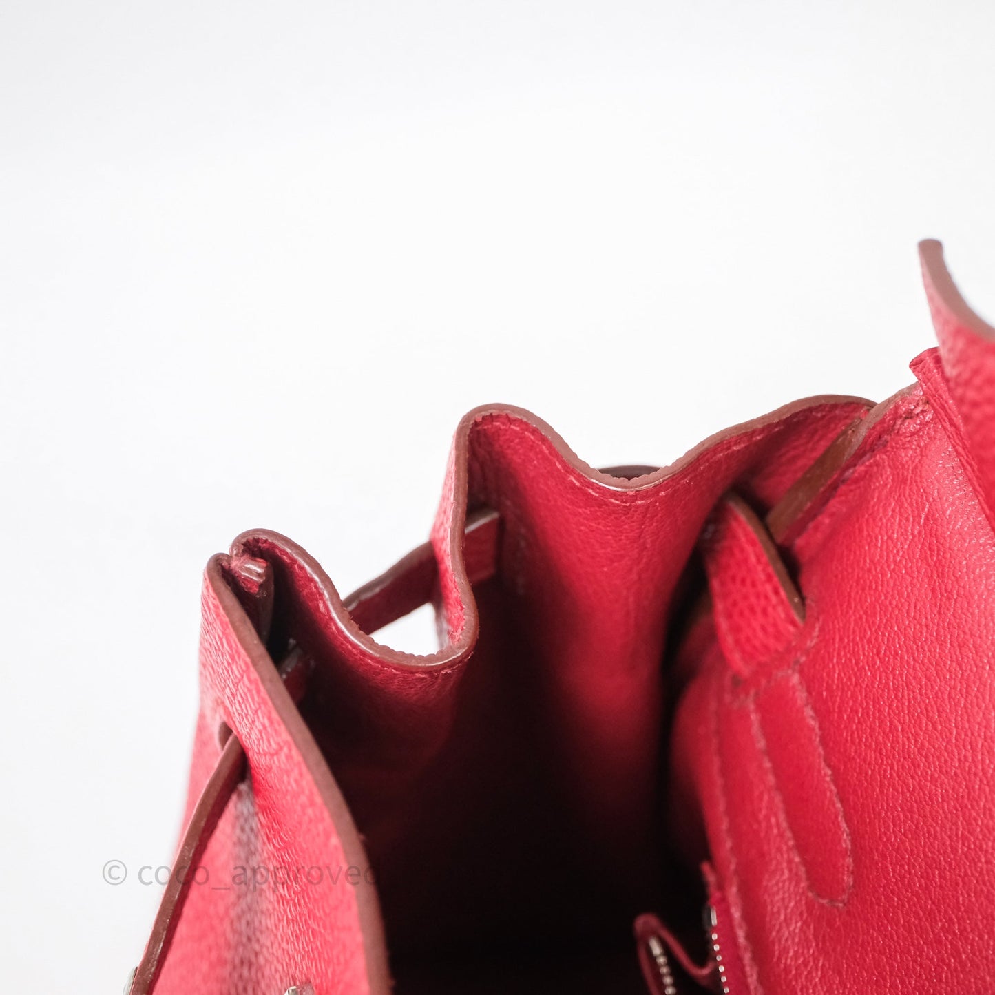 Hermès Birkin 30 Rouge Togo Palladium Hardware