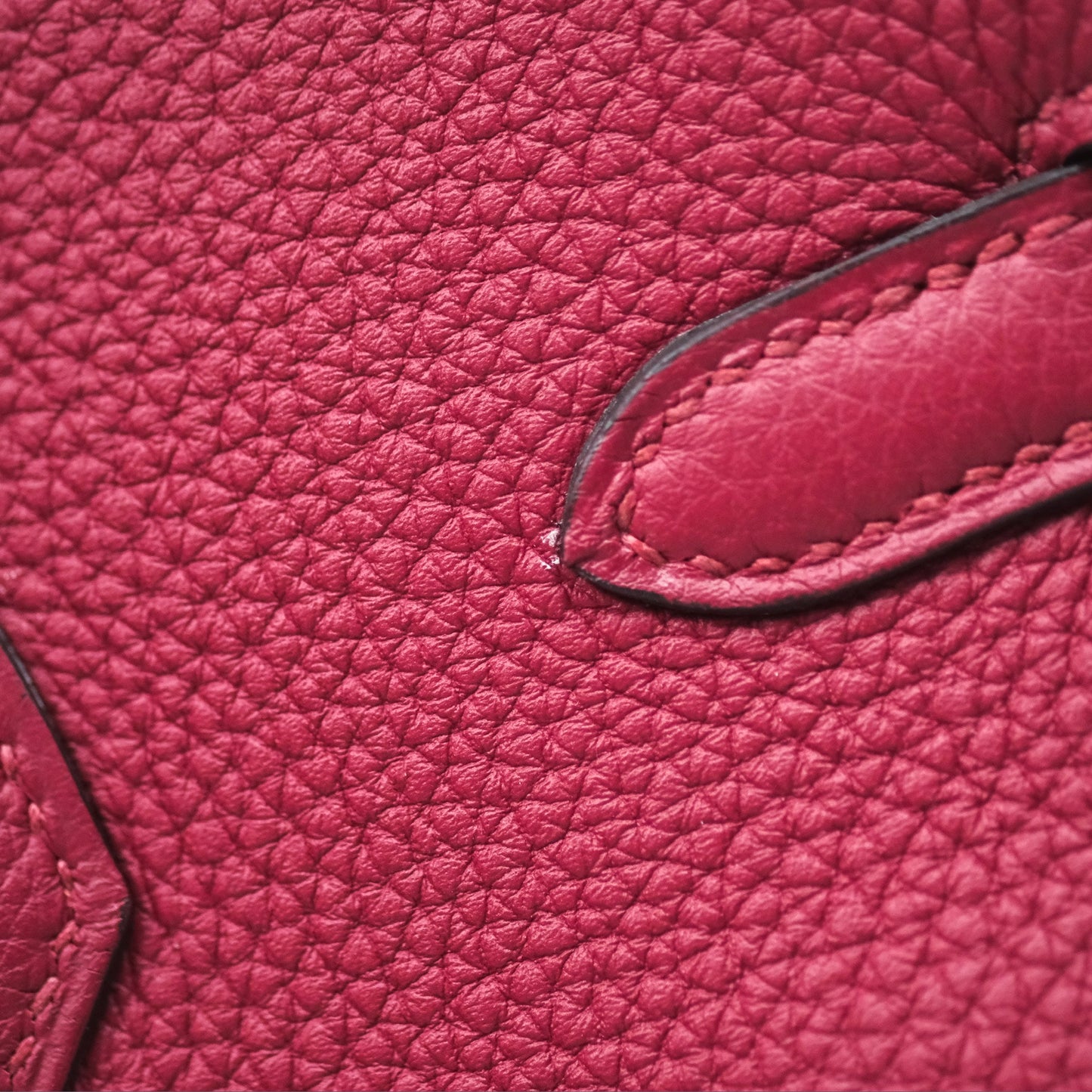 Hermès Birkin 25 Retourne Rouge Grenat K1 Togo Gold Hardware