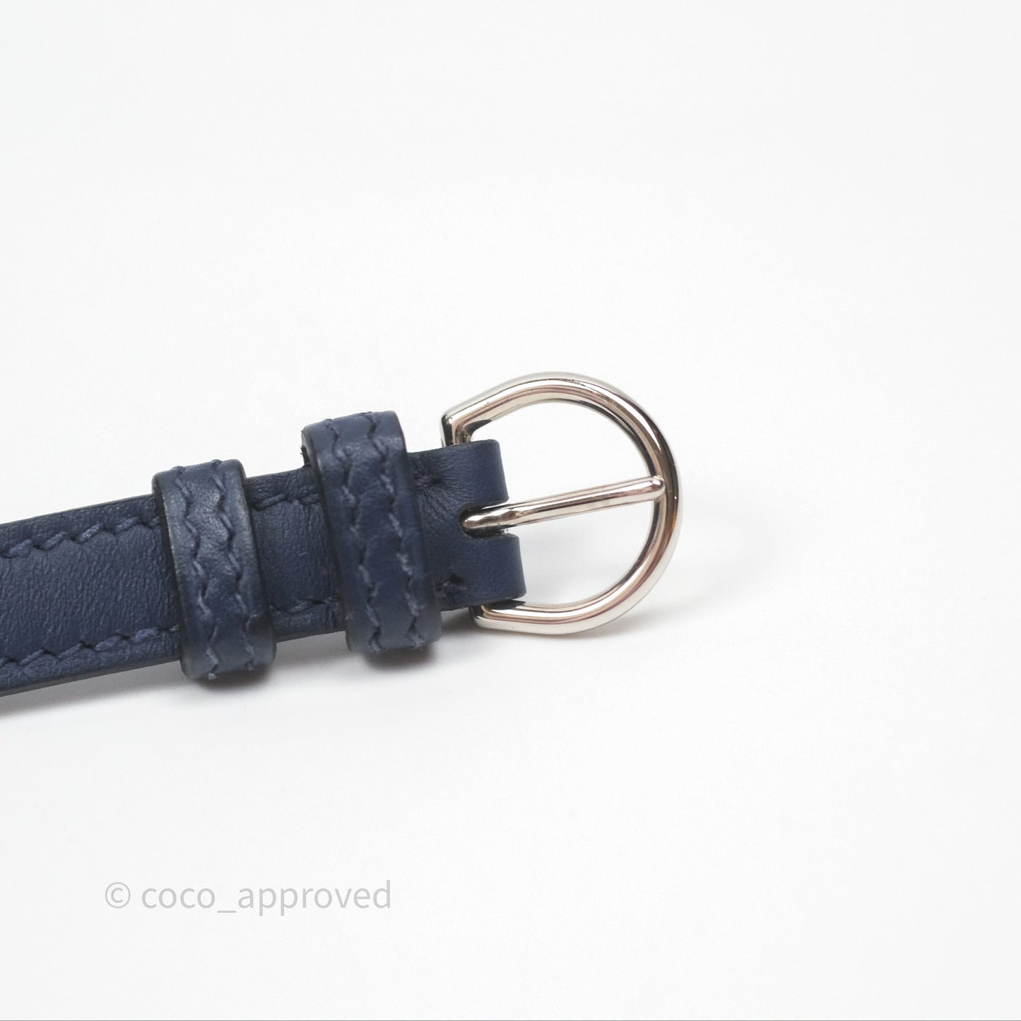 Hermès 24/24 21 Mini Bleu Saphir 73/ Bleu Indigo 76/ Bleu France 71 Evercolor/ Swift Palladium Hardware