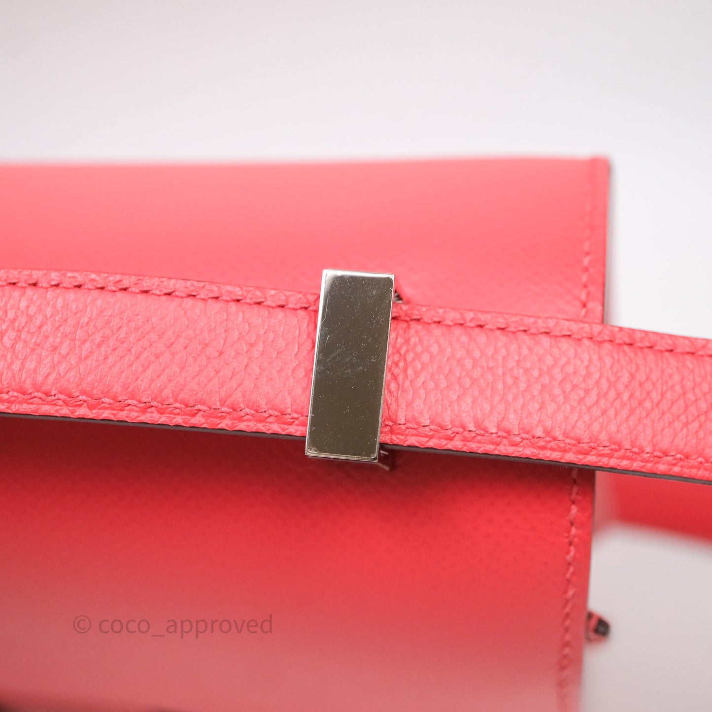 Hermès Constance 24 Rose Jaipur T5 Epsom Palladium Hardware
