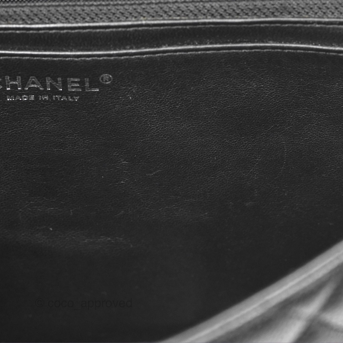 Chanel Quilted Maxi Single Flap Black Caviar Silver Hardware