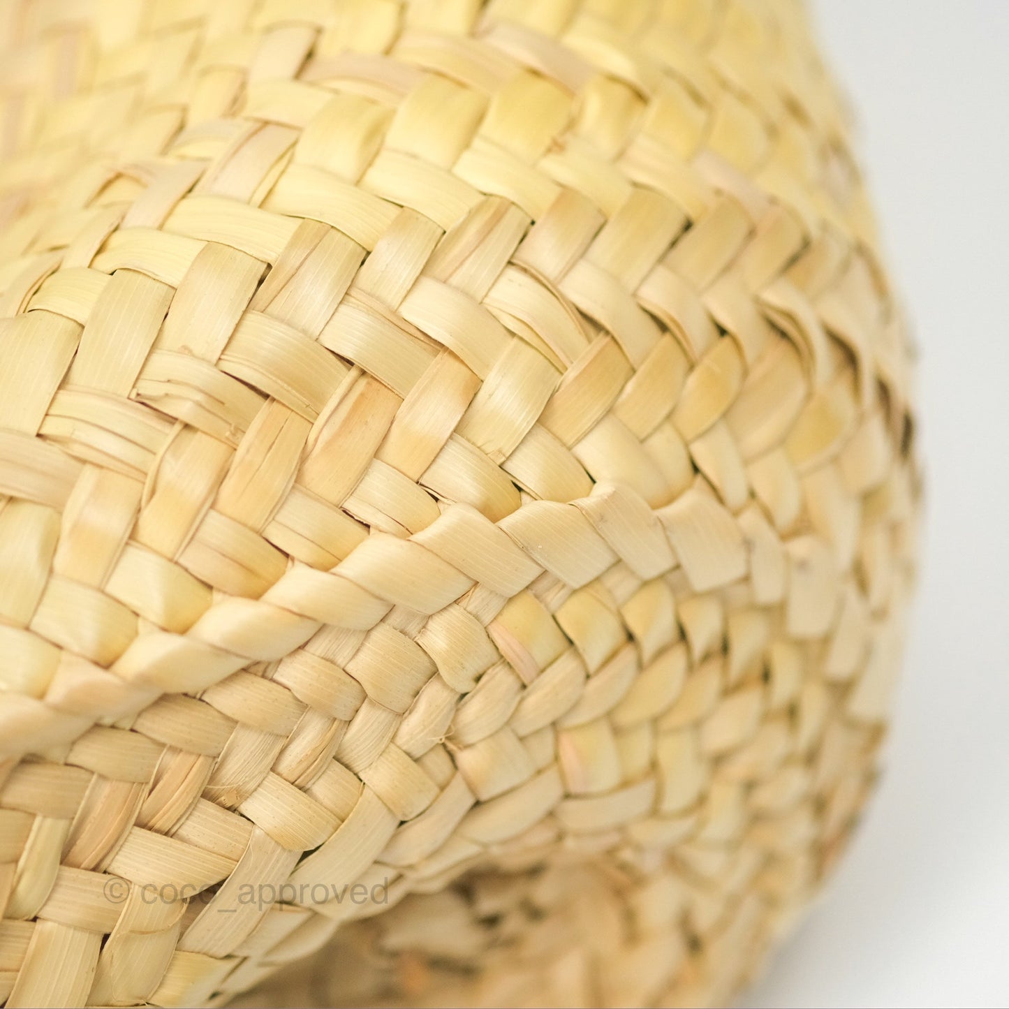 Loewe Woven Basket Bag Black Leather Natural Palm Leaf